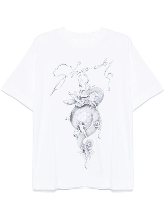 GIVENCHY Men T-Shirts BM71MG3YPX 100 White