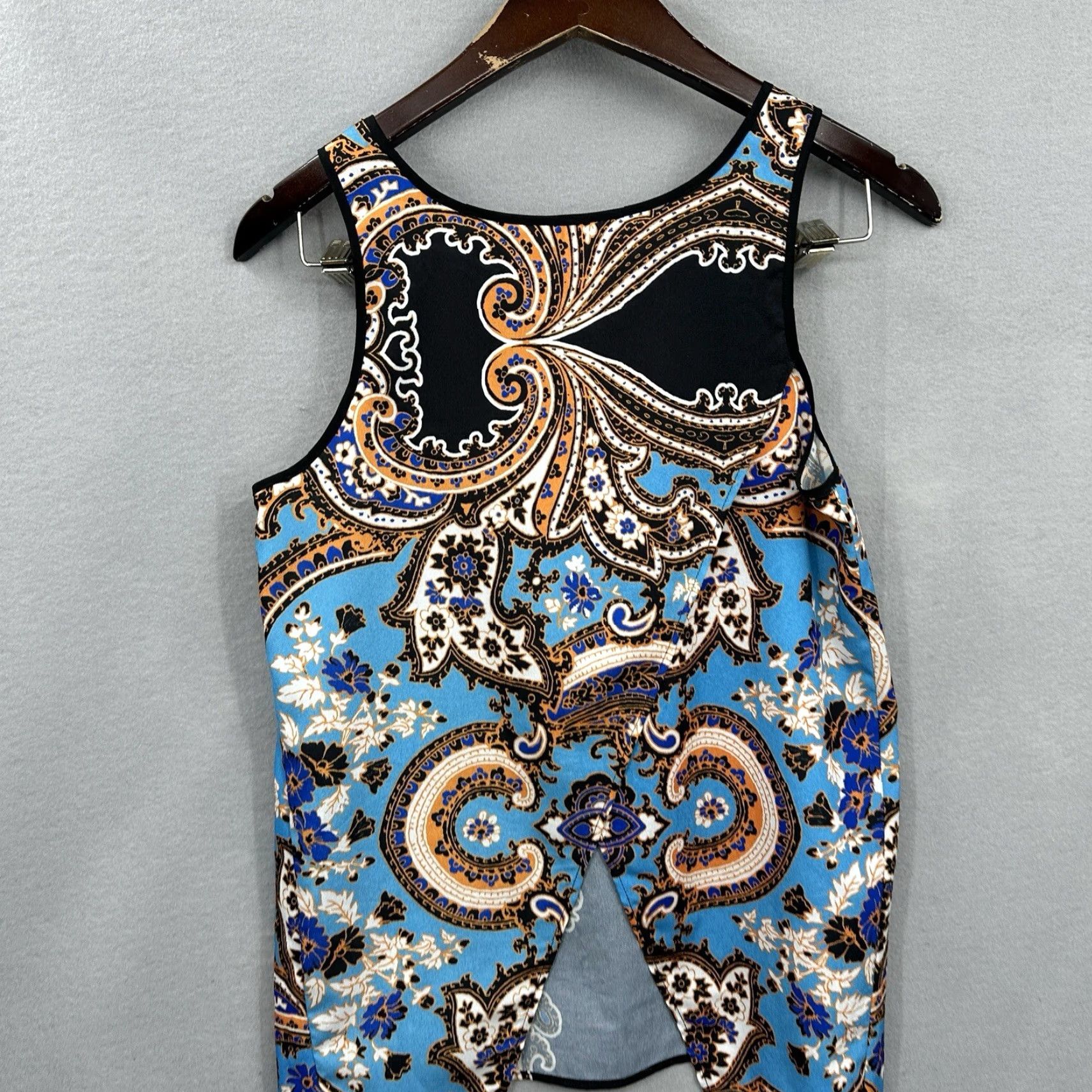 Clover Canyon Clover Canyon Tank Top Womens XS Black Paisley Crew Neck Casual Sleeveless Basic Shirt Size XS / US 0-2 / IT 36-38 - 5 Thumbnail