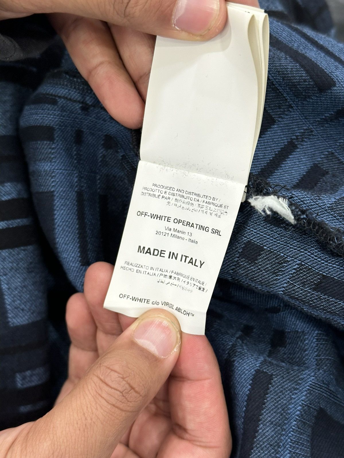 Off-White Off White Blue Flannel Size US M / EU 48-50 / 2 - 10 Thumbnail