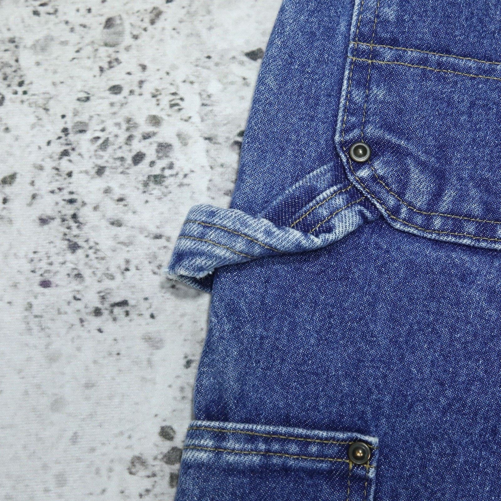 Carhartt Vintage Carhartt Faded Blue Denim Double Knee Carpenter Pant Size US 31 - 17 Thumbnail