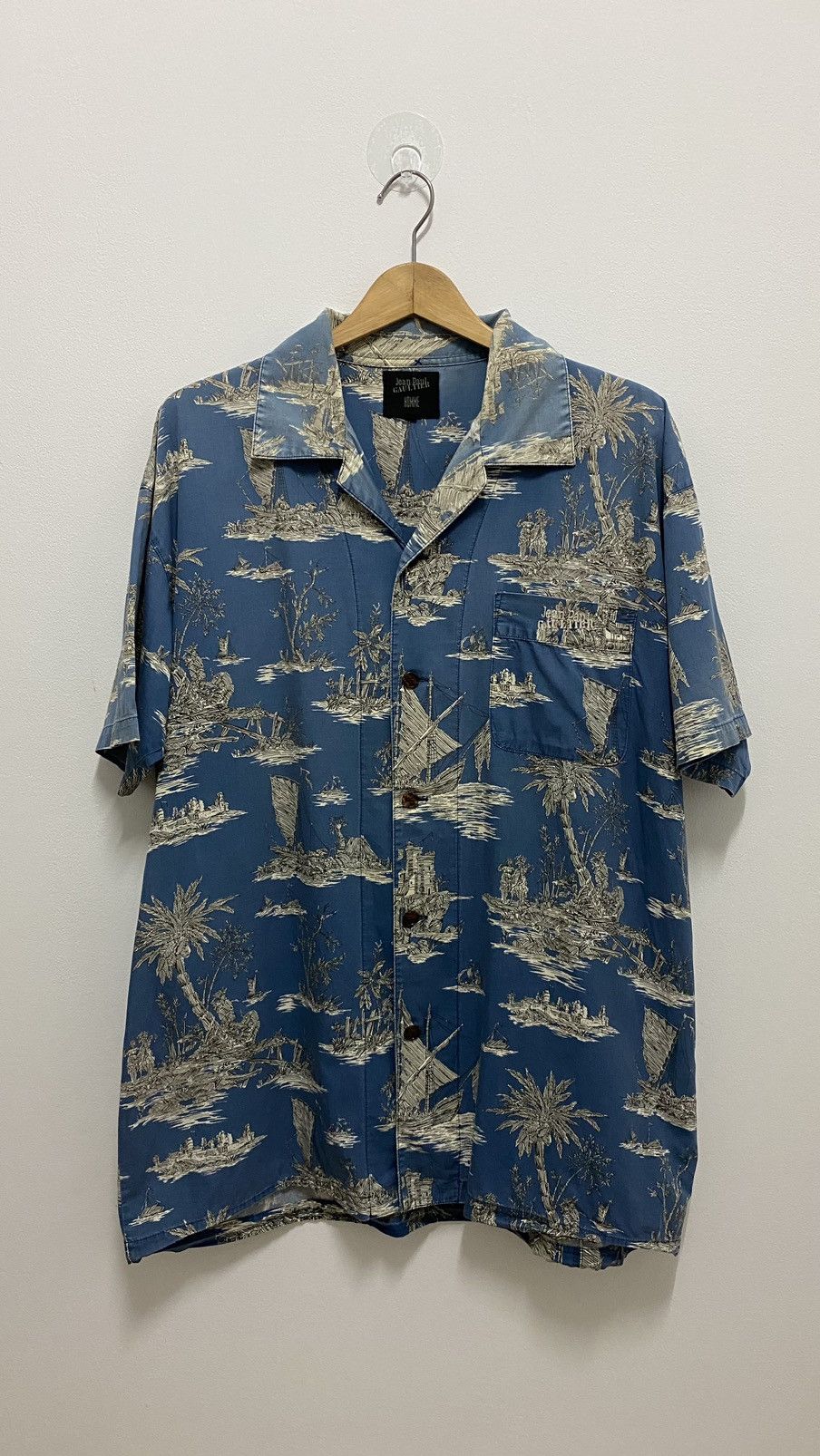 Jean Paul Gaultier Jean Paul Gaultier Homme Hawaii Style Open Collar Shirts Size US M / EU 48-50 / 2 - 1 Thumbnail