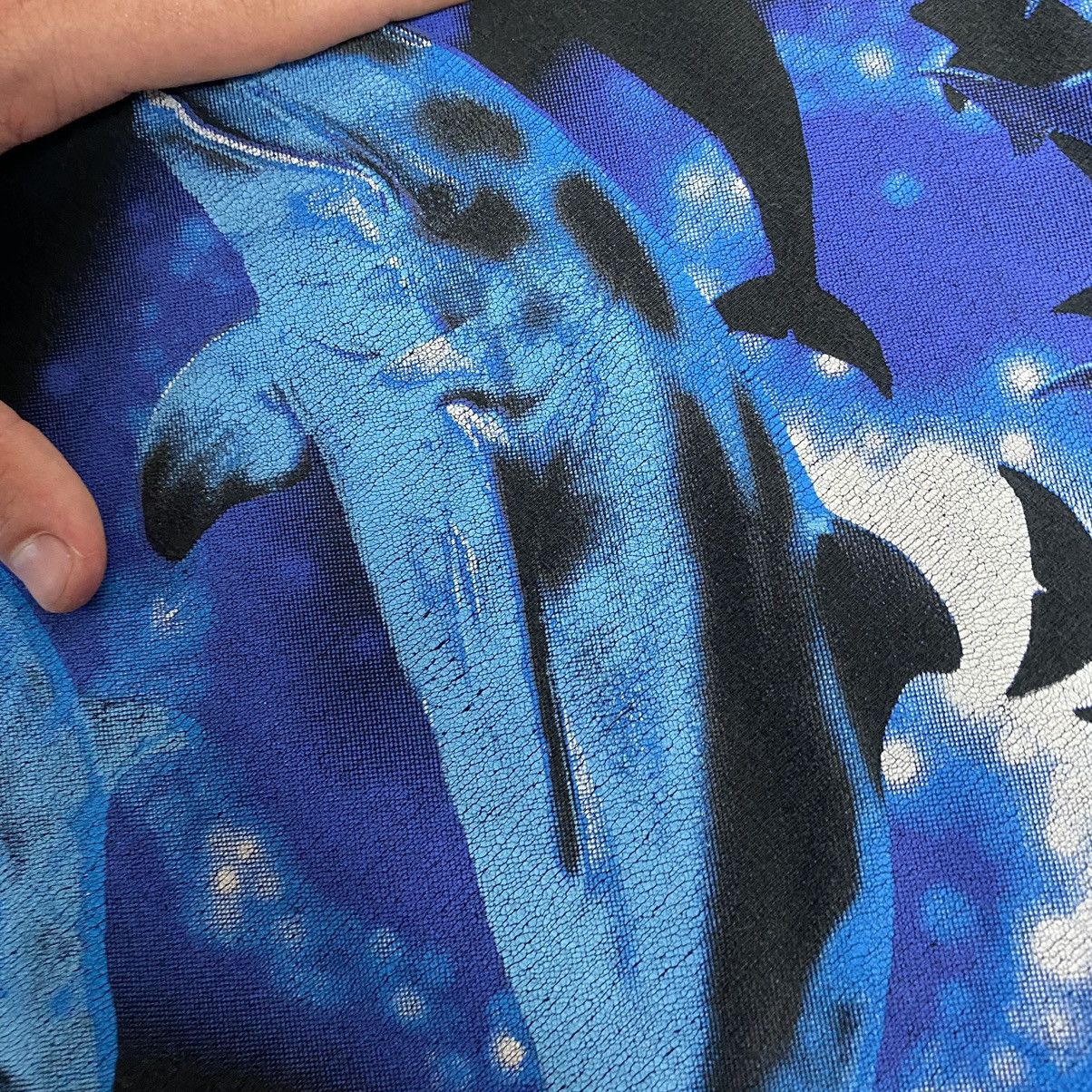 Other Vintage Designer Big Dolphins Graphic logo single stitch tee Size US L / EU 52-54 / 3 - 8 Thumbnail