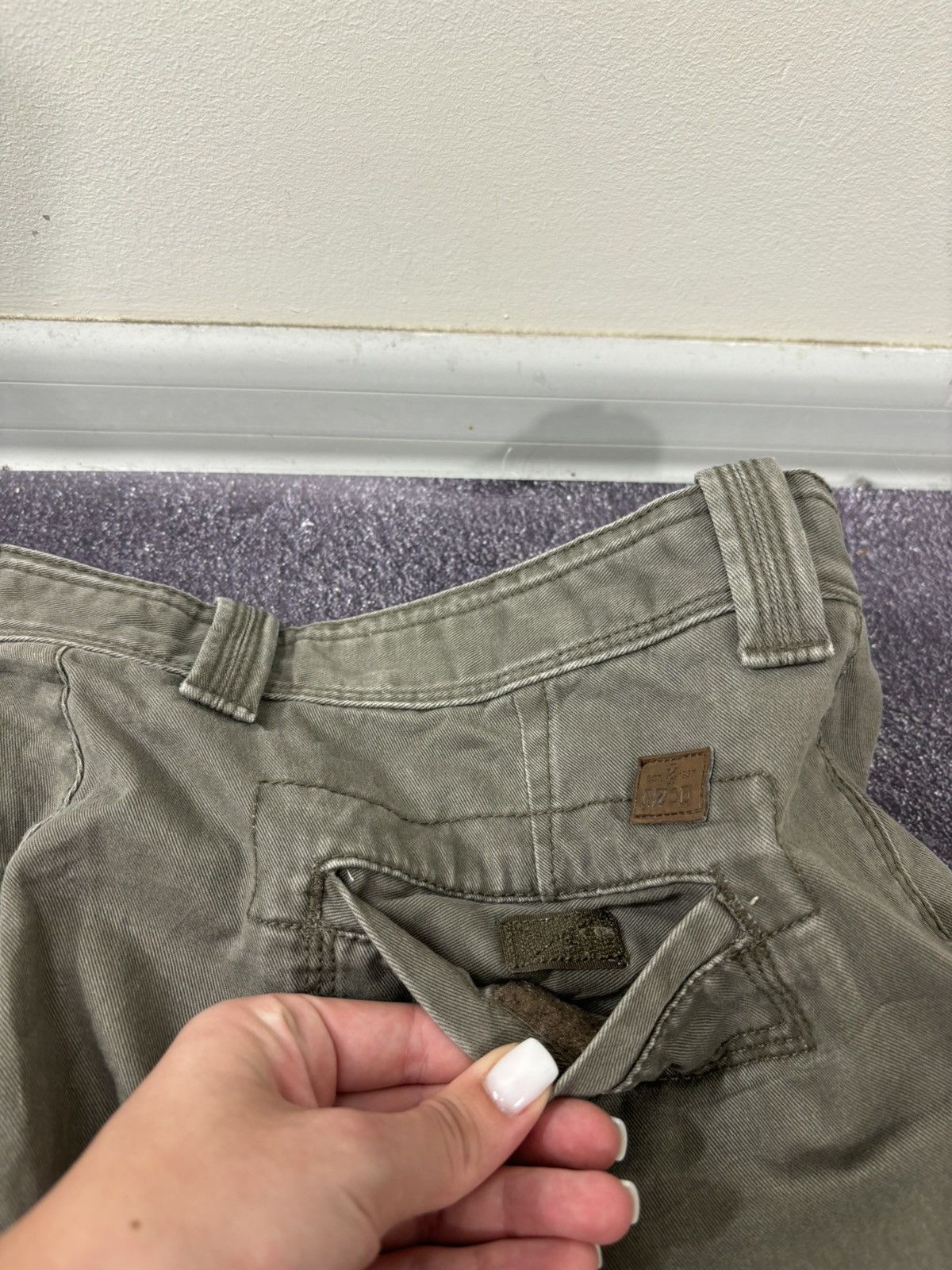 Izod Vintage IZOD 2000s Military Green Hype Baggy Cargo Shorts Size US 36 / EU 52 - 16 Thumbnail