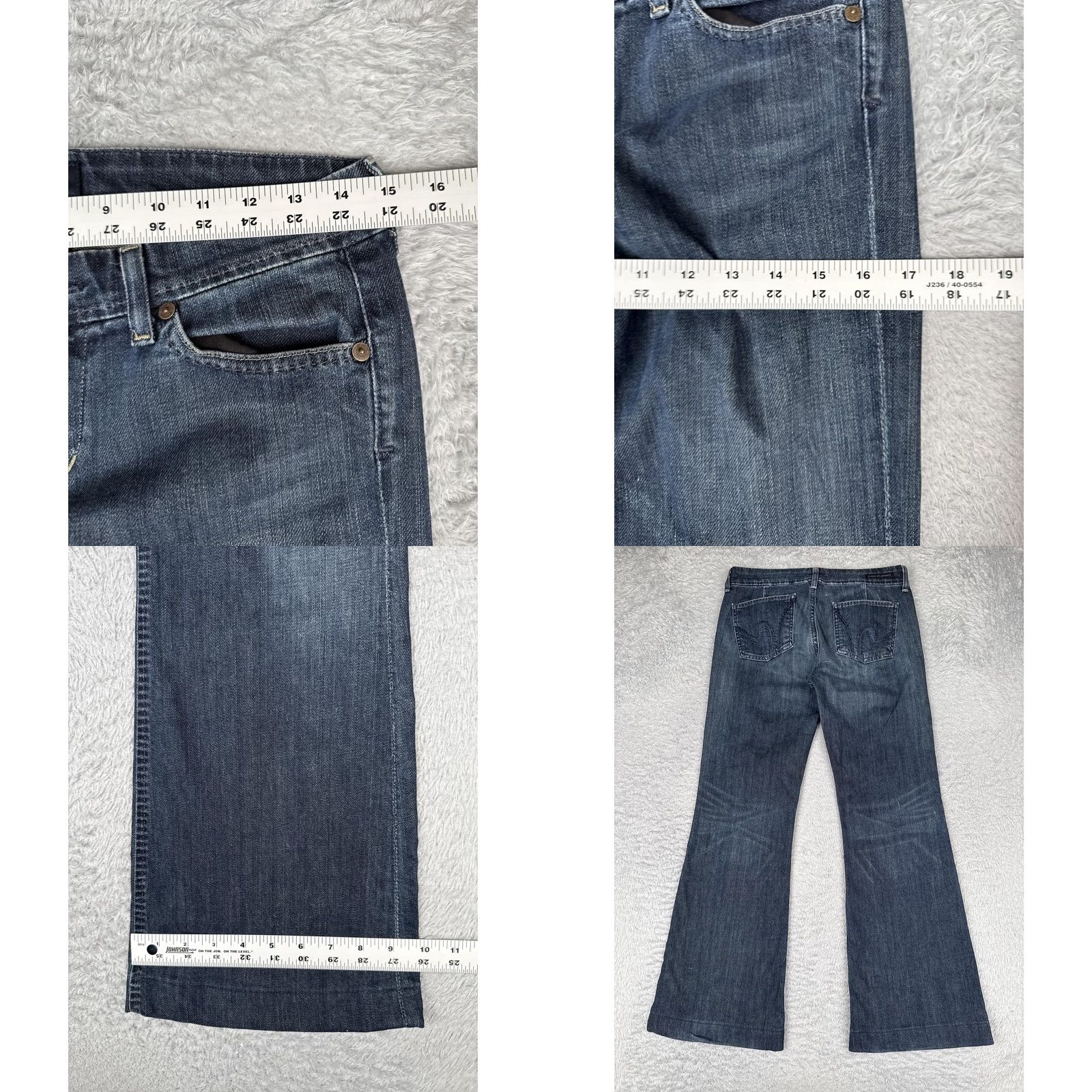 Citizens Of Humanity Citizens of Humanity Jeans Flared Womens 28 Regular Blue Medium Wash Low Rise Stretch 5-Pocket Denim Modern Vintage? Size 28" / US 6 / IT 42 - 9 Thumbnail