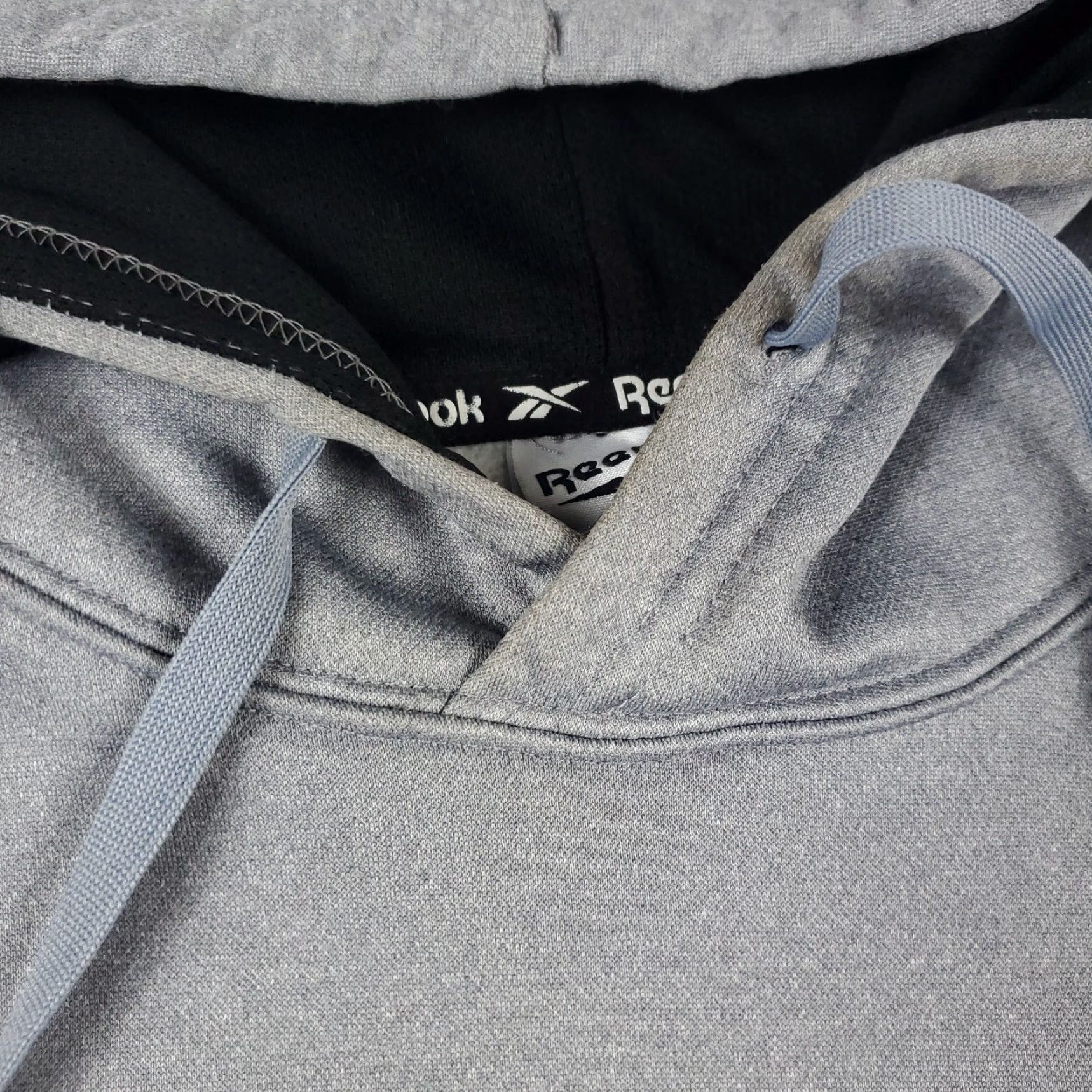 Reebok Reebok Hoodie Mens Medium Gray Pullover Sweatshirt Adjustable Modern Sports Size US M / EU 48-50 / 2 - 7 Thumbnail