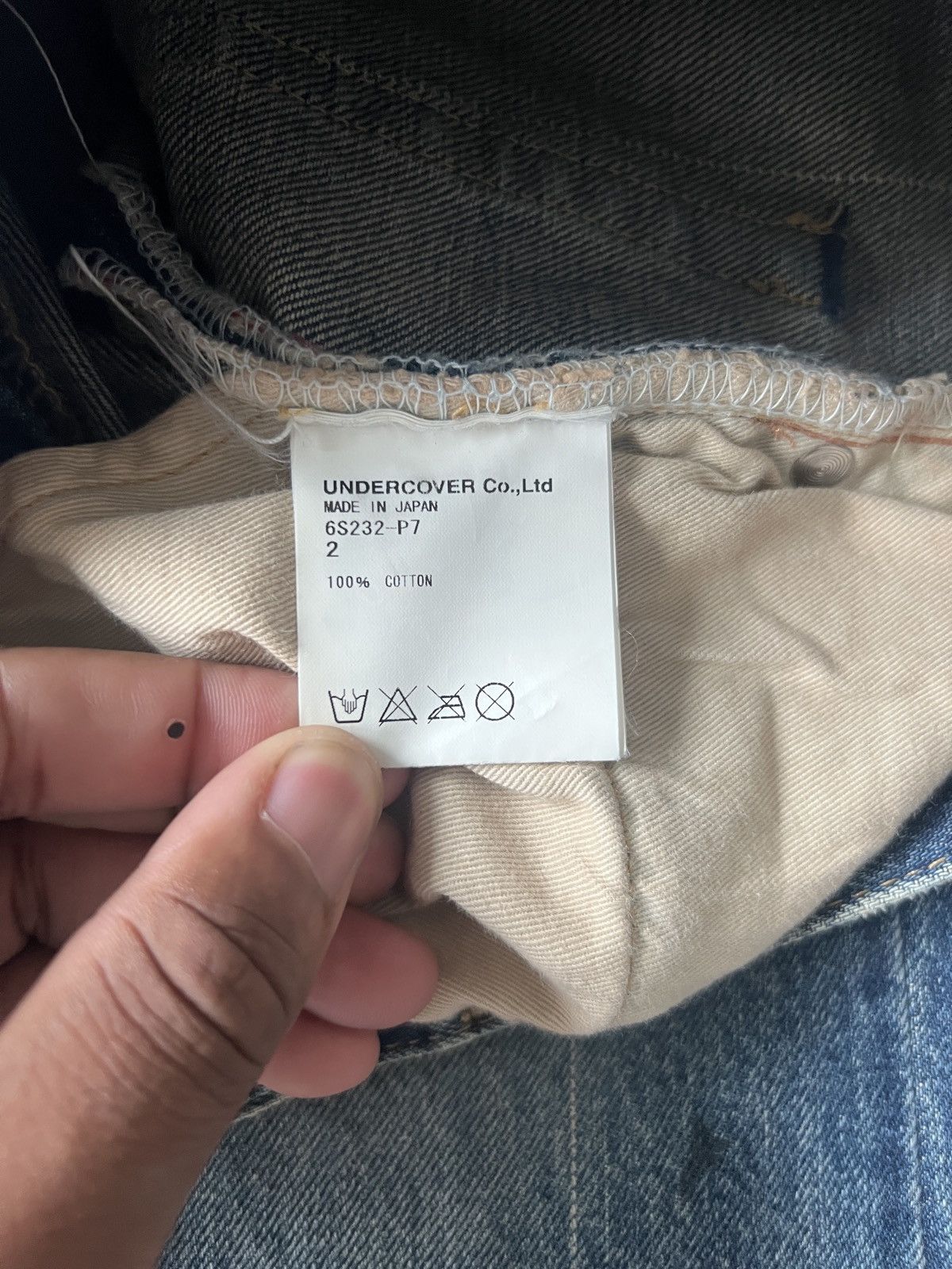 Undercover Undercover SS06 “T” Chuuut Denim Size US 30 / EU 46 - 9 Thumbnail