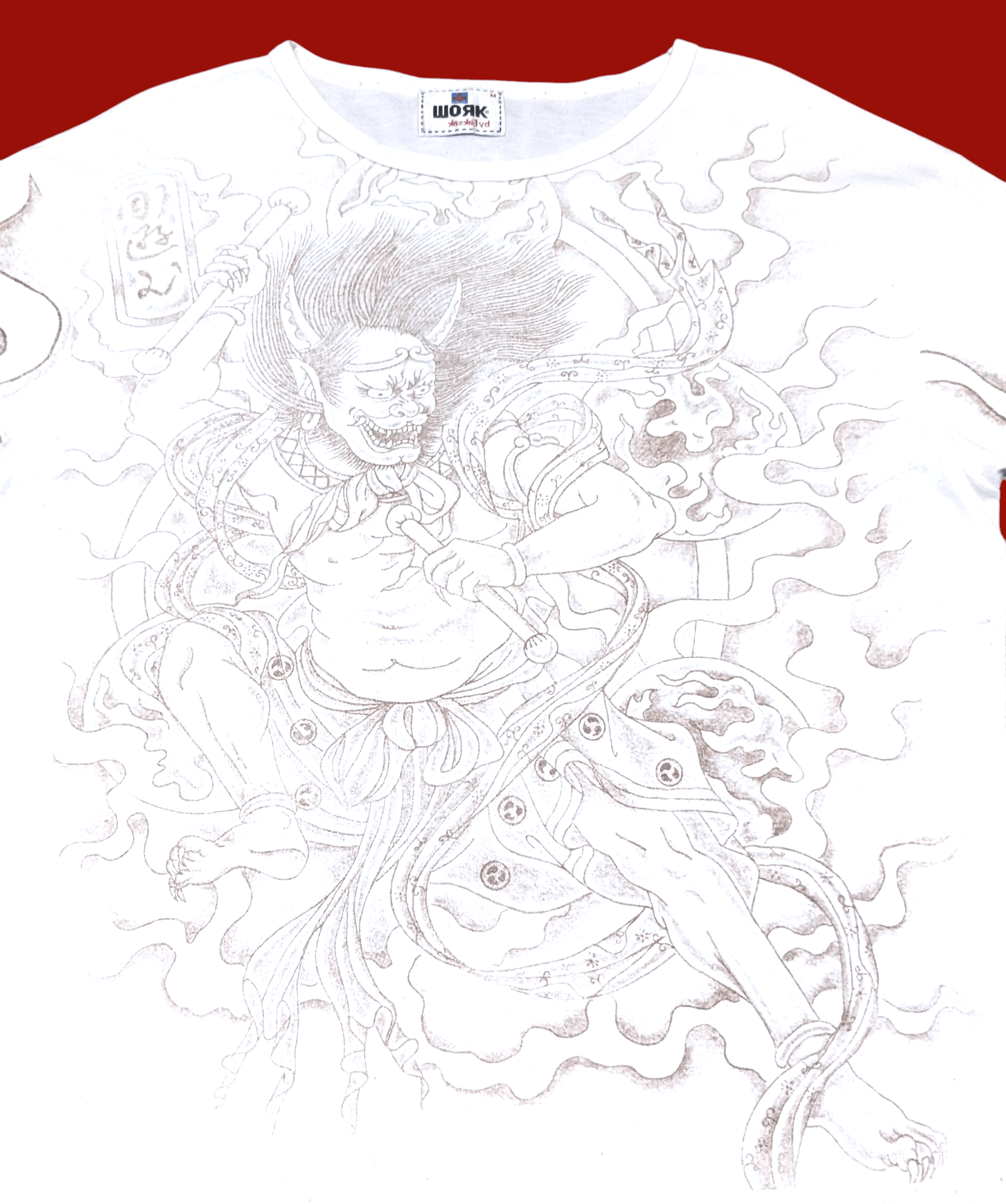 Anime × Japanese Brand × Vintage Vintage Eaksak Demon Anime Oni Yakuza Style T shirt Size US M / EU 48-50 / 2 - 3 Thumbnail
