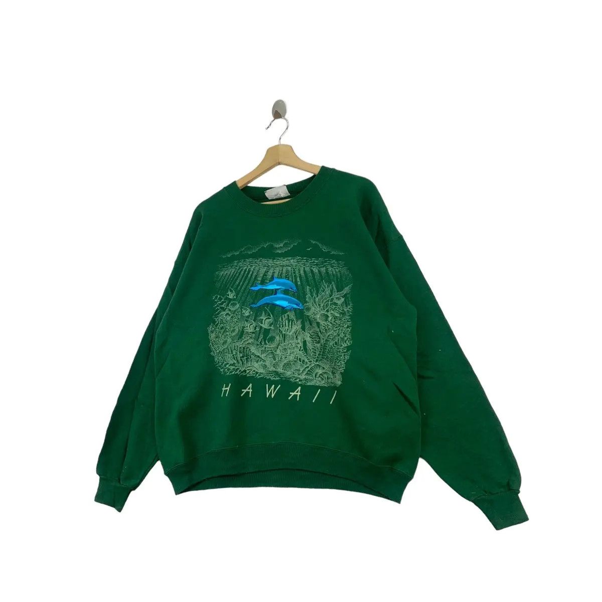 Vintage Vintage 80’ HAWAII BLUE DOLPHIN Love Nature Preserve Size L / US 10 / IT 46 - 2 Thumbnail