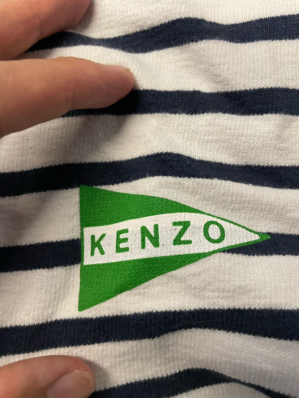 Kenzo Kenzo SS23 Striped Small Logo Short-Sleeves Tee Size US S / EU 44-46 / 1 - 11 Thumbnail
