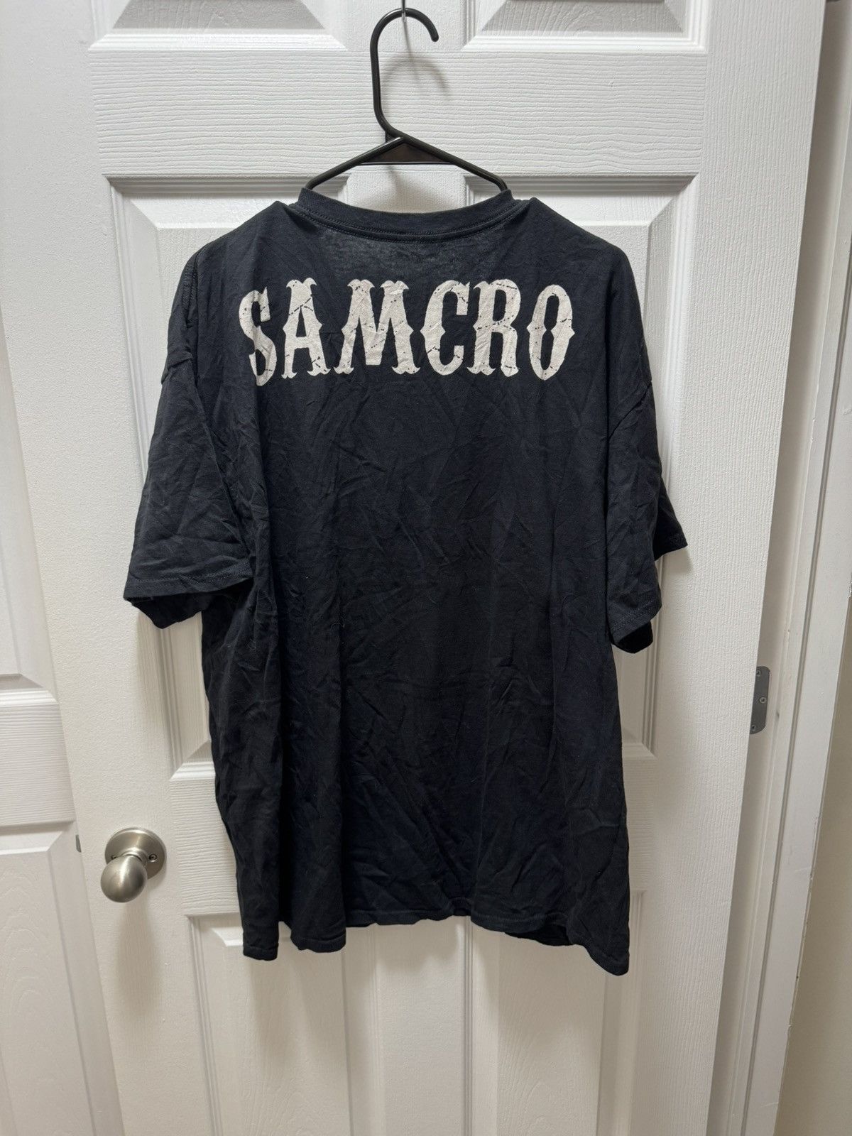 Vintage Sons of Anarchy SOA Vintage Skull Gun M-16 AR Samcro Shirt Size US XXL / EU 58 / 5 - 3 Thumbnail