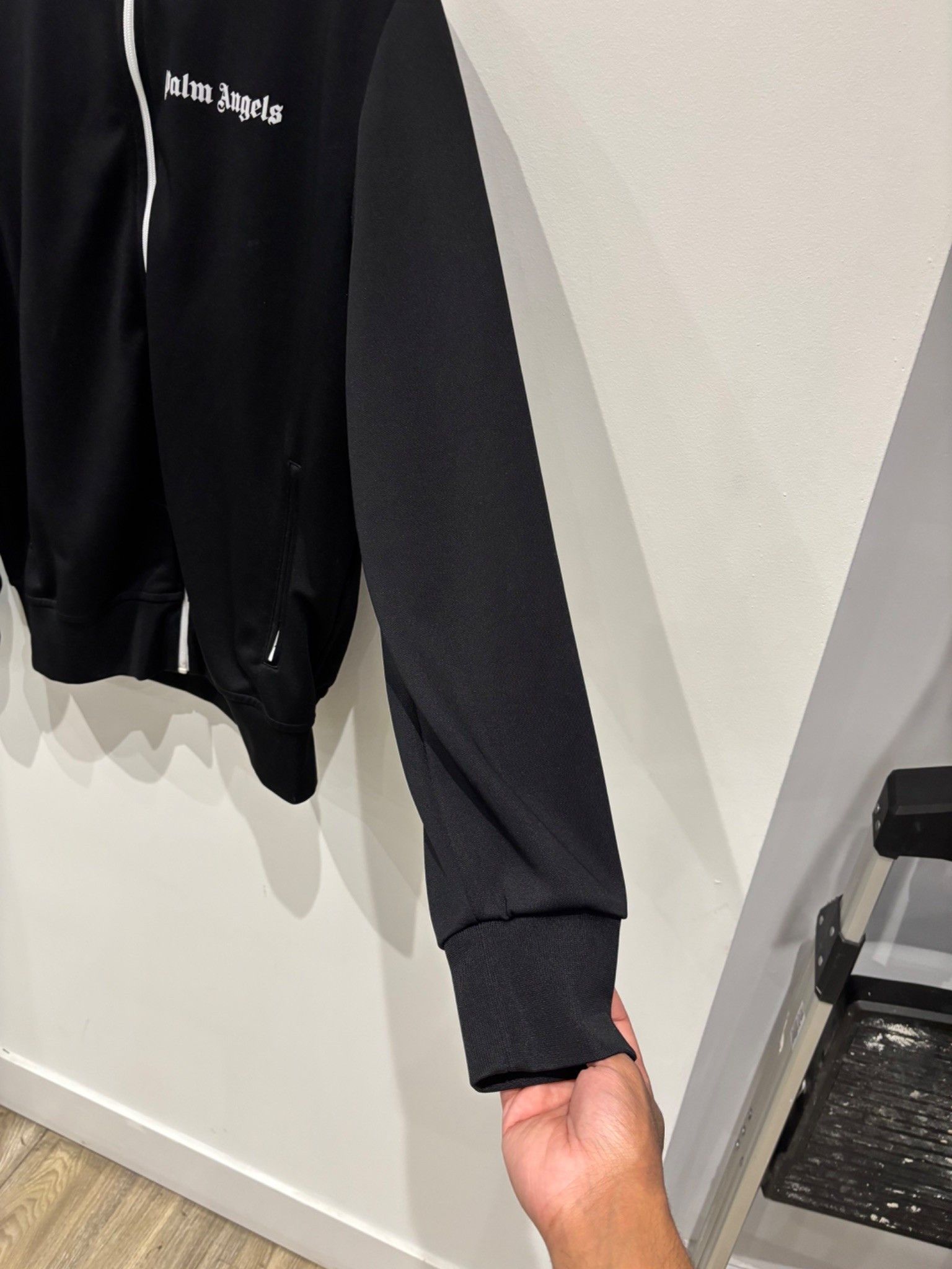 Palm Angels Palm Angels Classic Track Jacket Black/White Size US XXL / EU 58 / 5 - 4 Thumbnail