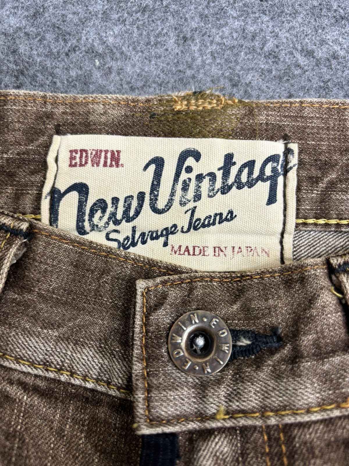 Edwin 💥Baggy💥Vintage Edwin Selvedge Sick Fades Denim F525 Size US 34 / EU 50 - 10 Thumbnail
