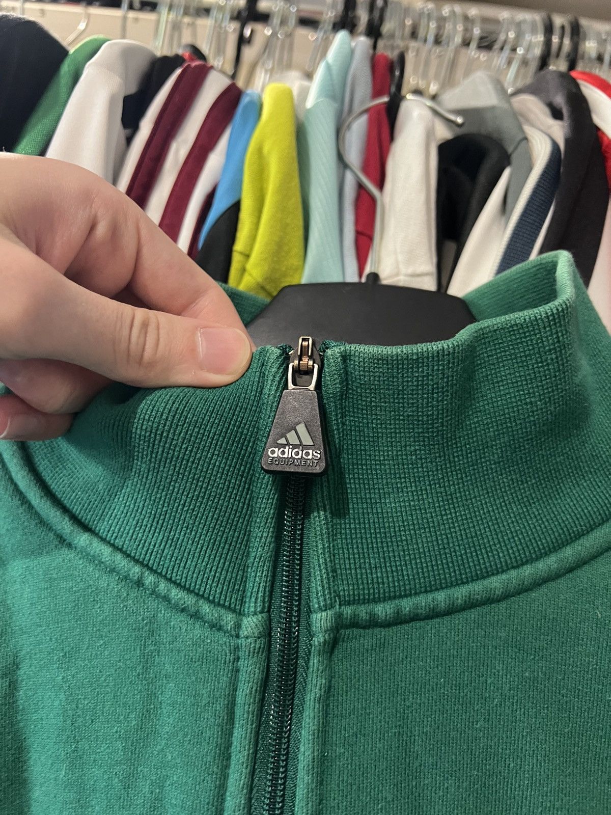 Adidas 90S VINTAGE ADIDAS EQUIPMENT 1/4 ZIP QUATER SWEATSHIRT SZ XL Size US XL / EU 56 / 4 - 7 Thumbnail