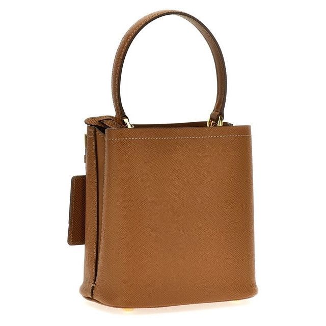 Prada PRADA Panier Small $3650 Caramel Sffiano Leather Top Handle Size ONE SIZE - 2 Thumbnail