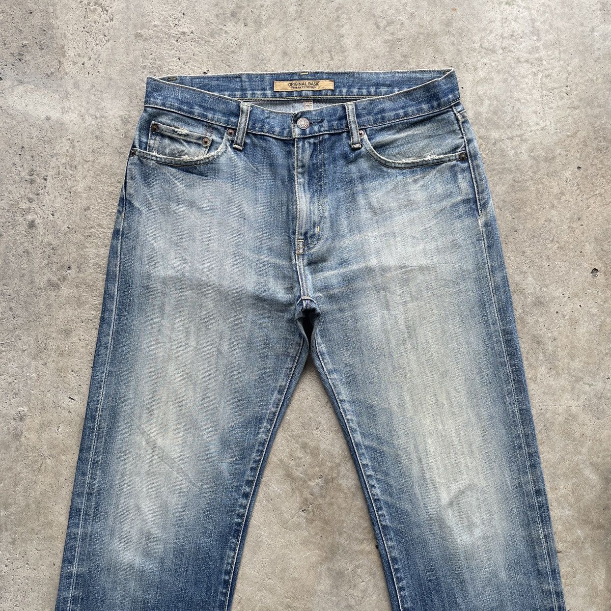 Japanese Brand W33 Vintage Japanese StoneWash Faded Jeans Pants Denim Size US 33 - 3 Thumbnail