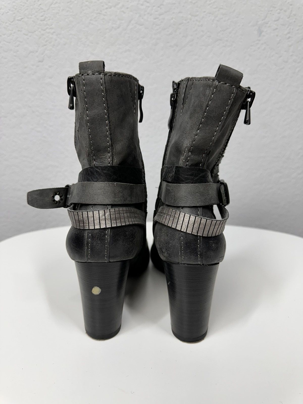 A.S.98 Wow😻VINTAGE HEELS BOOTS A.S. 98 STYLE GUIDI PAUL GAUTIER Size US 9 / IT 39 - 9 Thumbnail