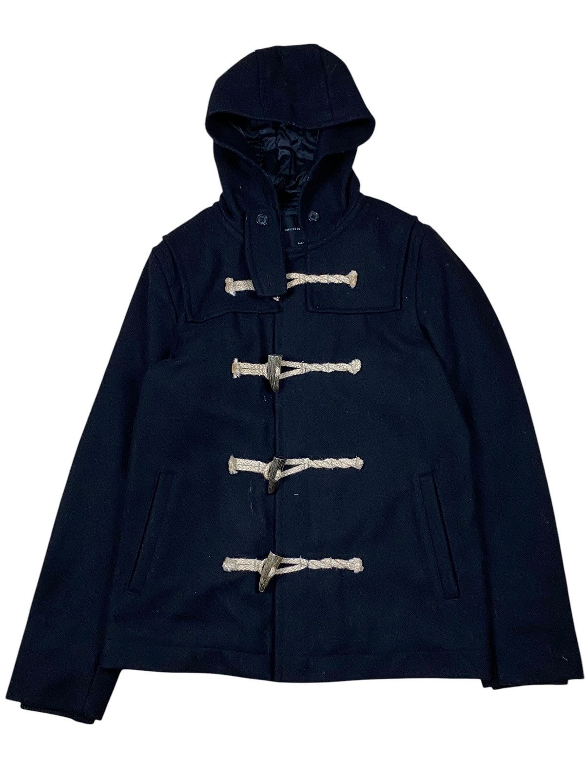 Japanese Brand × Ships Jet Blue Ship Jet Blue Wool Jacket Duffle Size US L / EU 52-54 / 3 - 1 Thumbnail