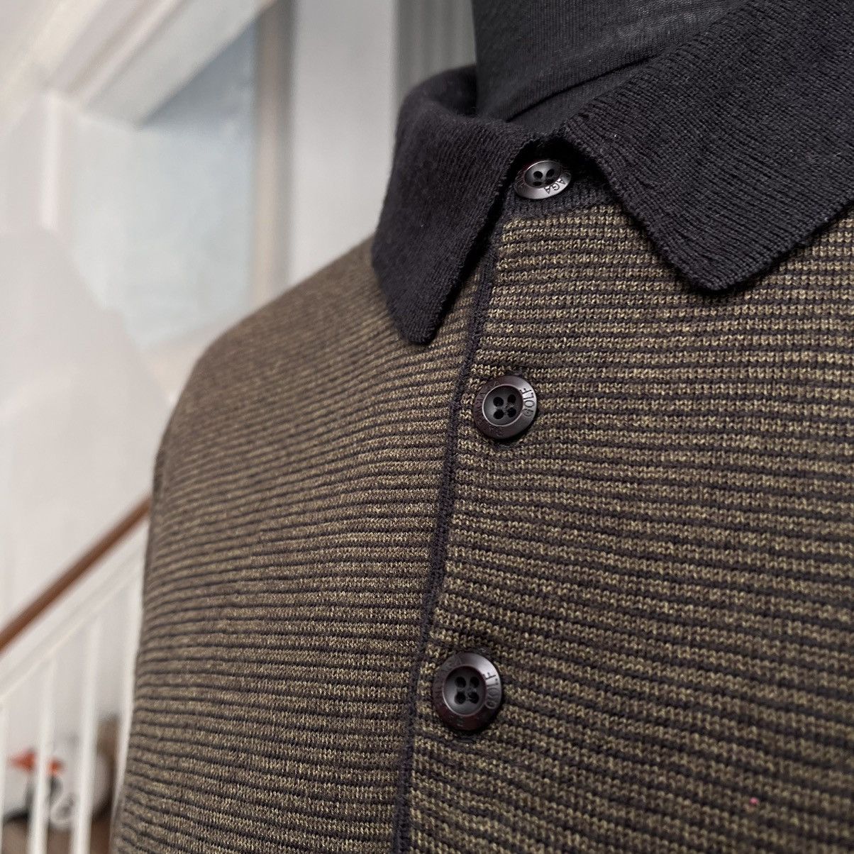 Balenciaga × Vintage Vintage Balenciaga Golf Button Collar Knitwear (UNISEX) Size US M / EU 48-50 / 2 - 6 Thumbnail