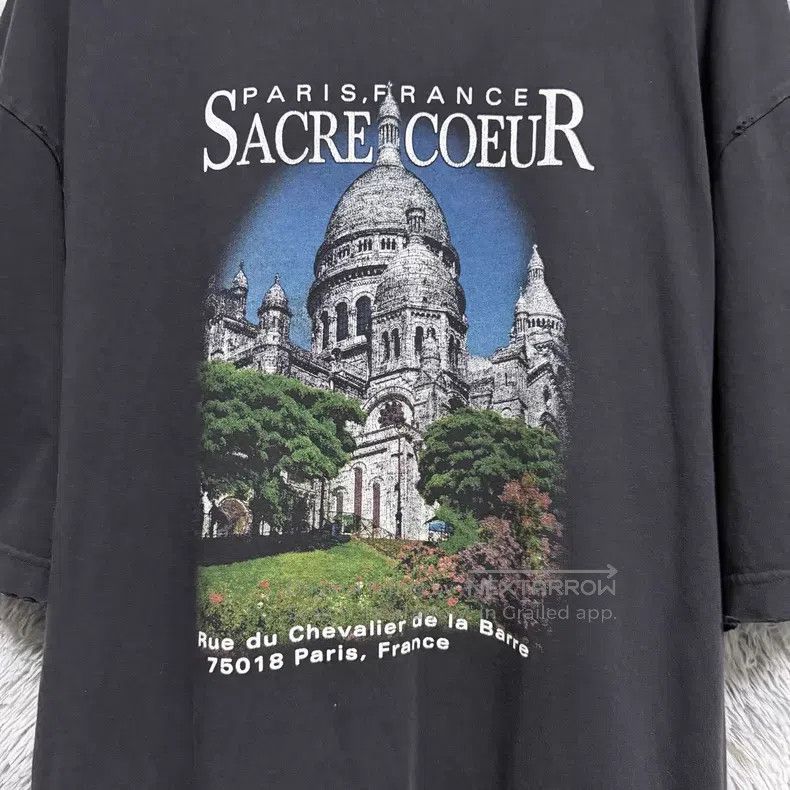 Balenciaga Balenciaga Cathedral architecture print short-sleeve castl Size US XXS / EU 40 - 3 Thumbnail