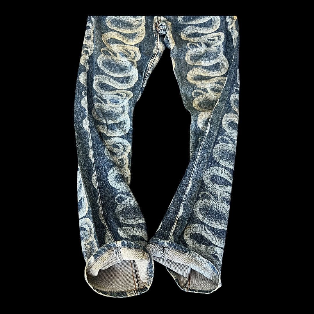 Hysteric Glamour HYSTERIC GLAMOUR SNAKE PRINT DESIGN JAPANESE BRAND DENIM Size US 29 - 10 Thumbnail