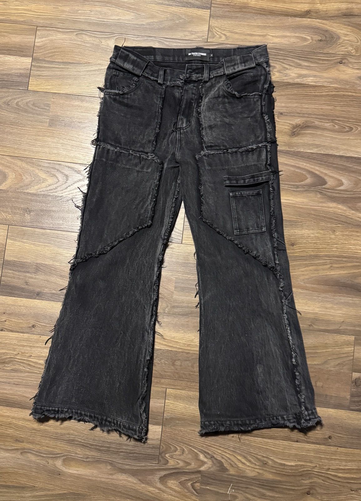 No Faith Studios NO/FAITH STUDIOS Gray Flared Jeans W32 Size US 34 / EU 50 - 1 Thumbnail