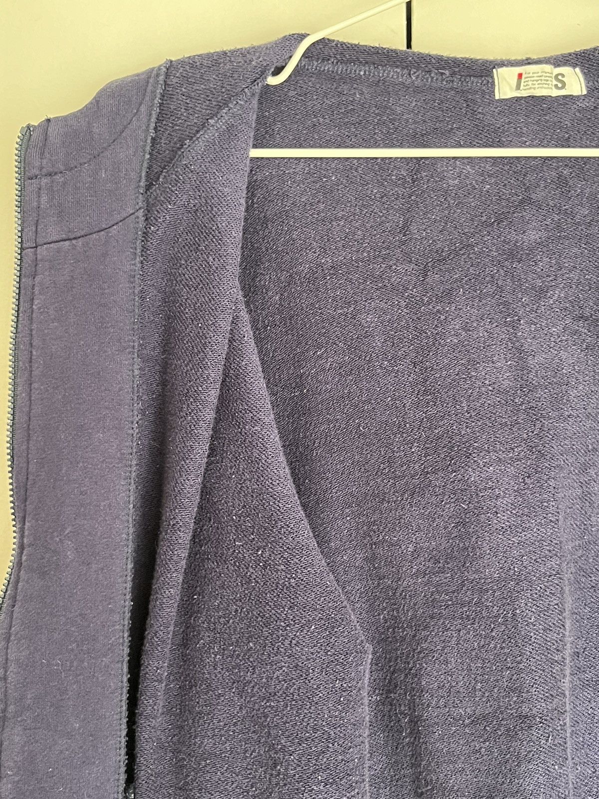 Tsumori Chisato ISSEY MIYAKE: 1980’s graphic / care label zip-up hoodie Size US M / EU 48-50 / 2 - 4 Thumbnail