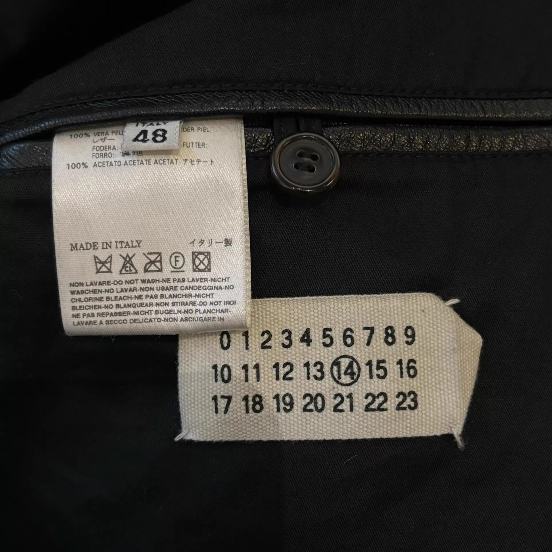 Maison Margiela MMM AW2007 5zip Jacket Black Calfskin 48 Size US M / EU 48-50 / 2 - 7 Thumbnail