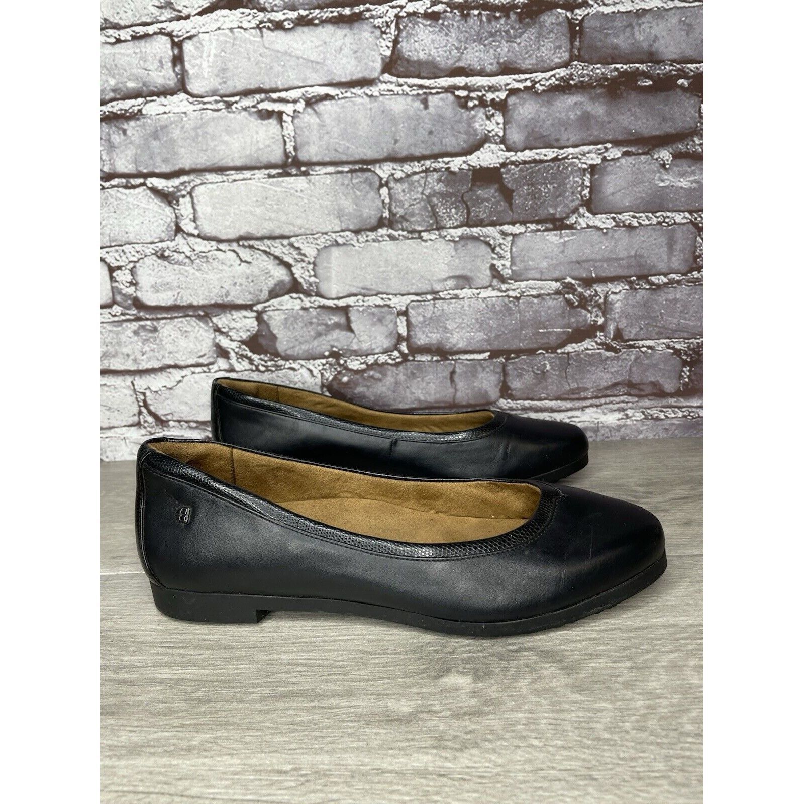 Other Shoes For Crews 55315 Reese Black Leather Work Slip Flats Wo Size US 11 / IT 41 - 3 Thumbnail