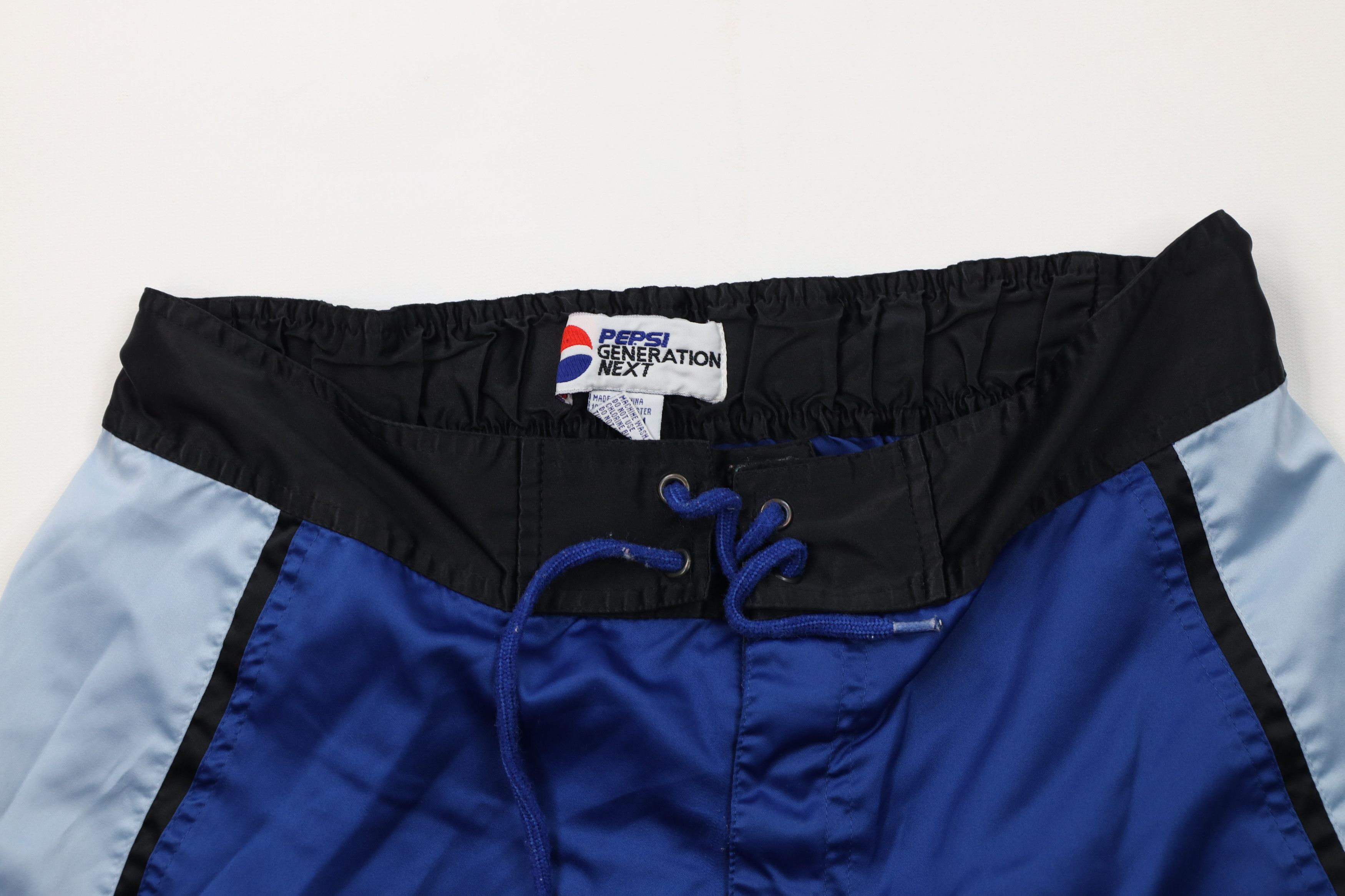 Pepsi Vintage 90s Pepsi Co Reflective Surf Board Shorts Blue Size US 32 / EU 48 - 2 Thumbnail