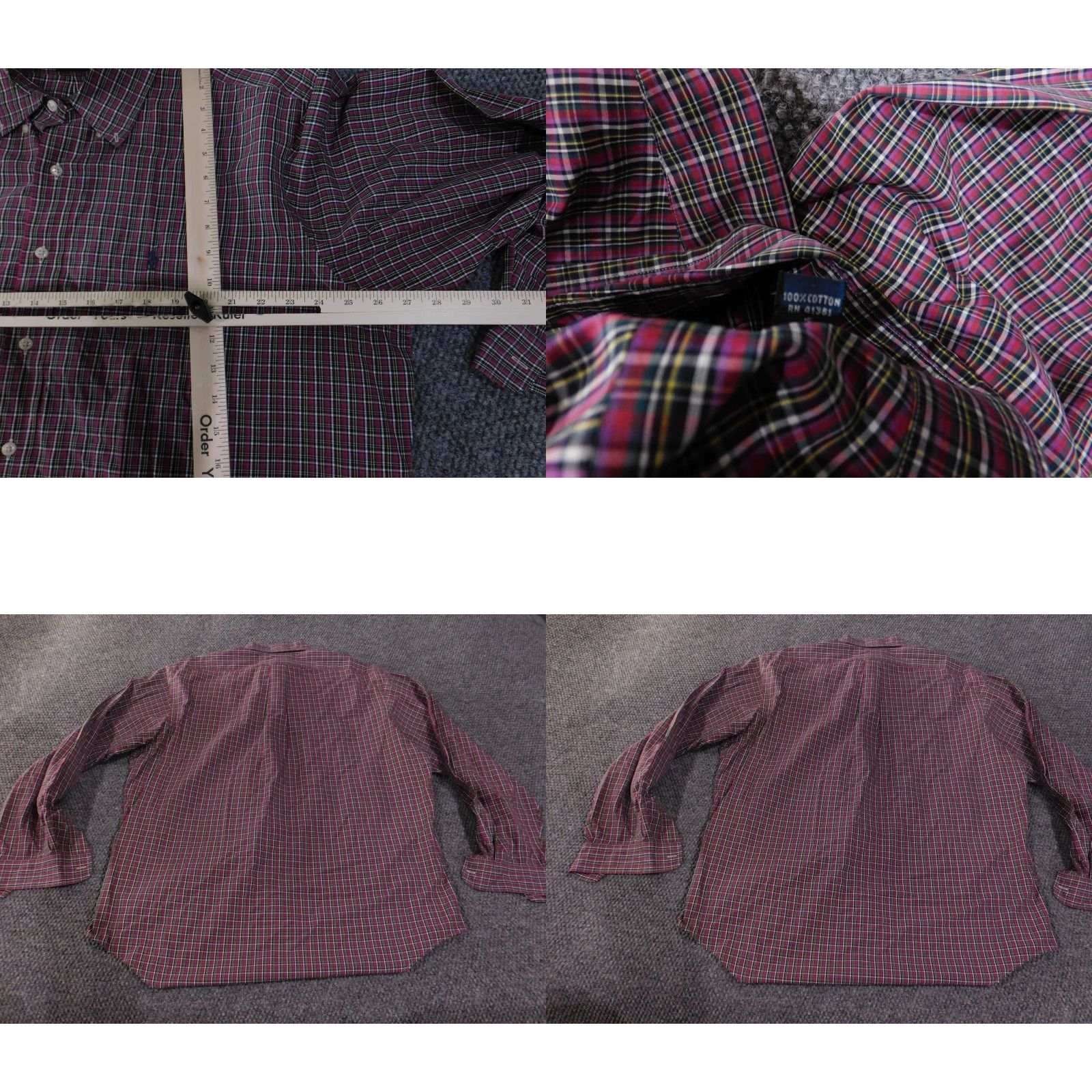 Ralph Lauren Ralph Lauren Shirt Mens XL Multicolor Plaid Classic Fit Long Sleeve Button Up Size US XL / EU 56 / 4 - 8 Thumbnail