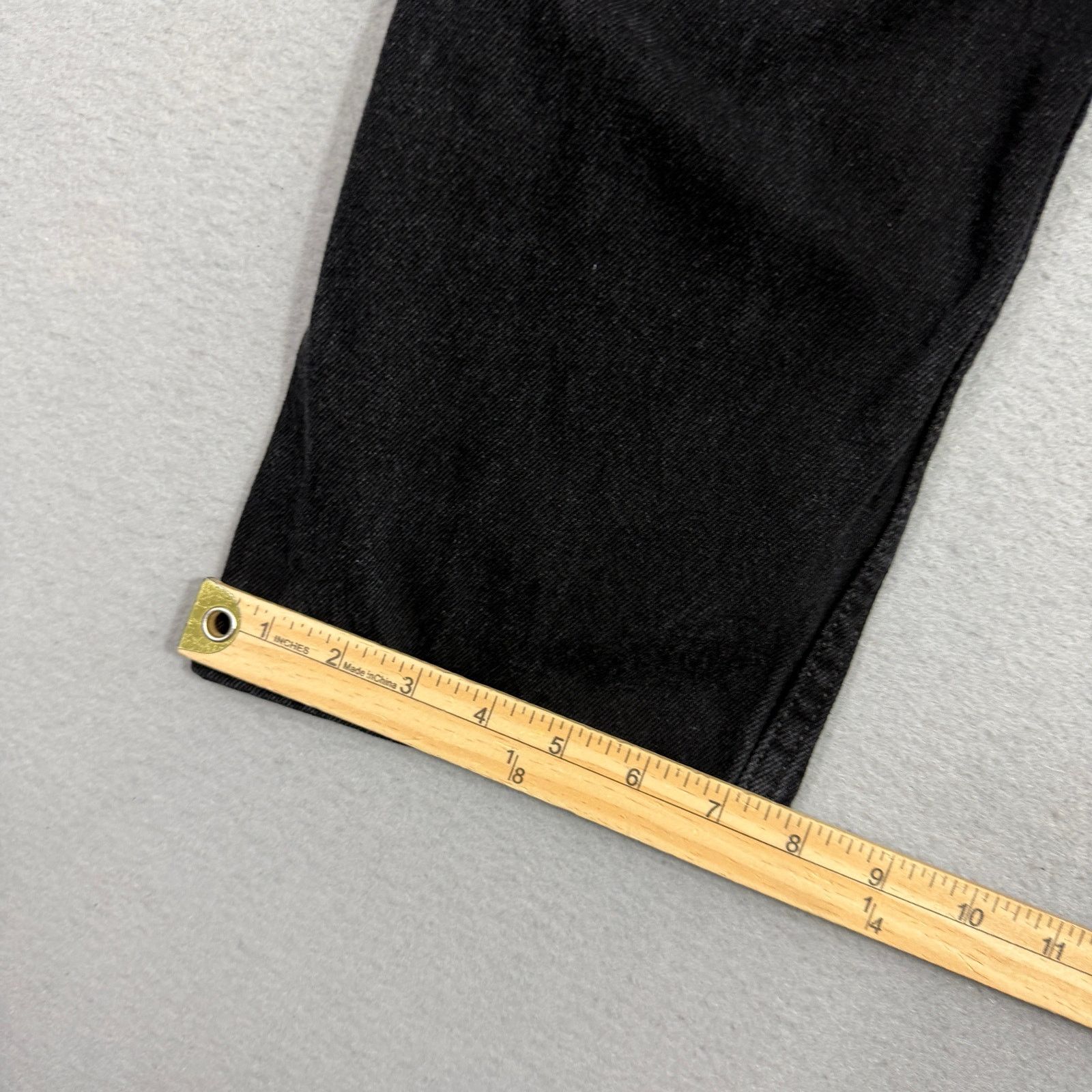 Levi's Levis 505 Regular Fit Jeans Men's 34x29 Black Zip Straight Size US 34 / EU 50 - 8 Thumbnail