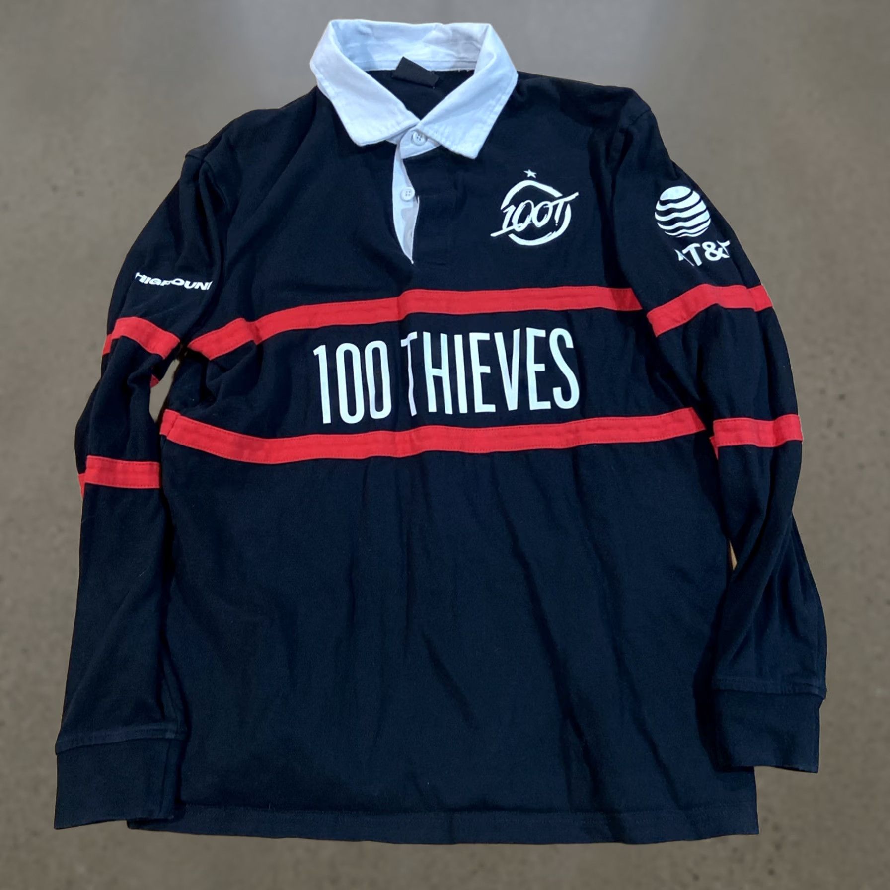 100 Thieves 100 Thieves Jersey Black Long Sleeve Rugby Shirt Mens M Size US M / EU 48-50 / 2 - 1 Thumbnail