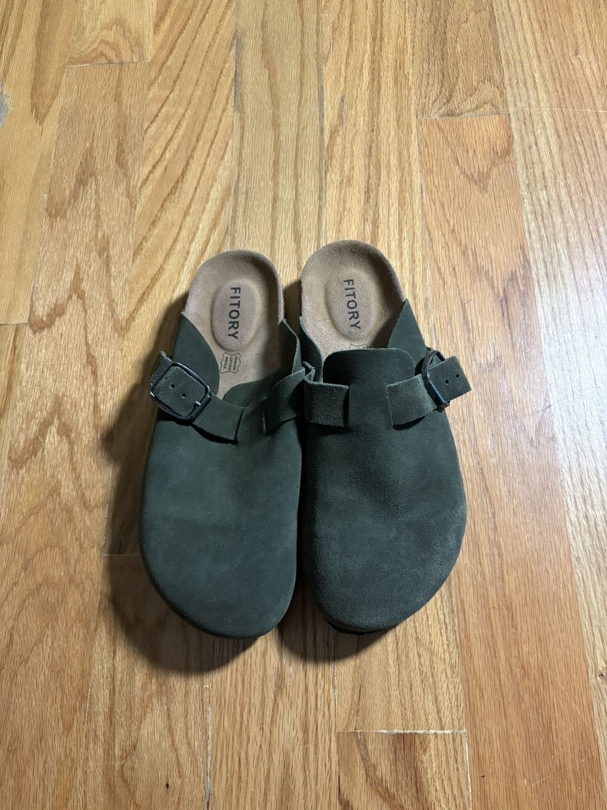 Other Green Suede Cork Clogs Size 9 Size US 9 / EU 42 - 2 Thumbnail