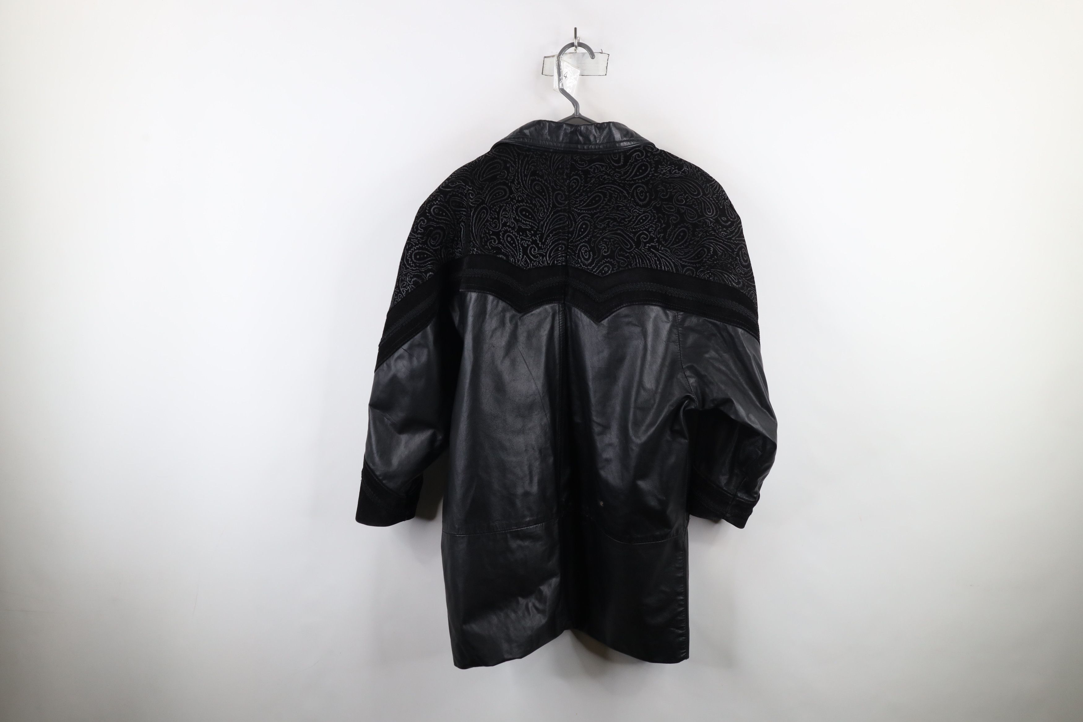 Vintage Vintage 90s Streetwear Gothic Distressed Leather Jacket Size S / US 4 / IT 40 - 14 Thumbnail