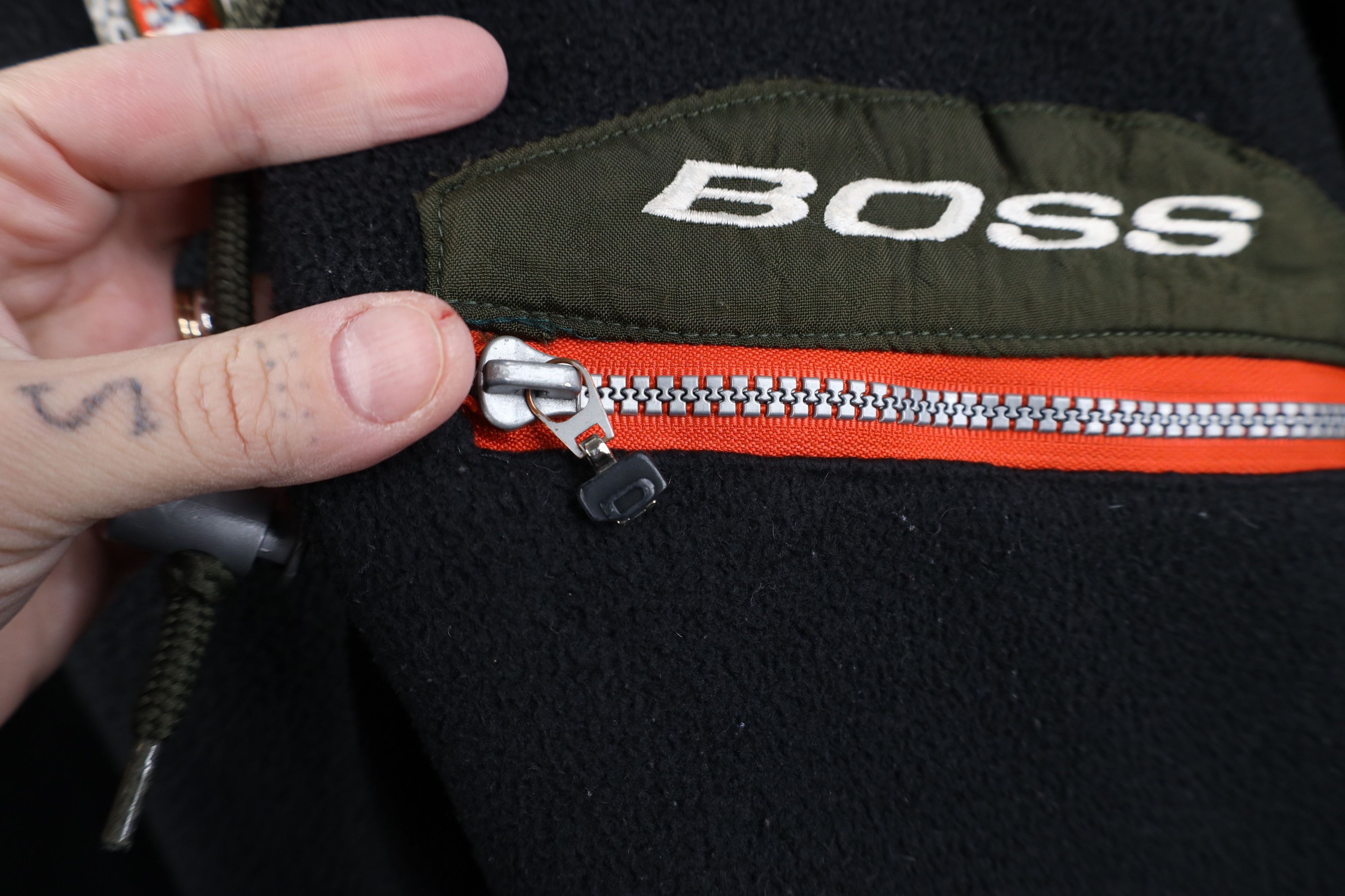 Vintage Vintage 90s Y2K Boss Streetwear Fleece After Hood Jacket Size US XL / EU 56 / 4 - 5 Thumbnail