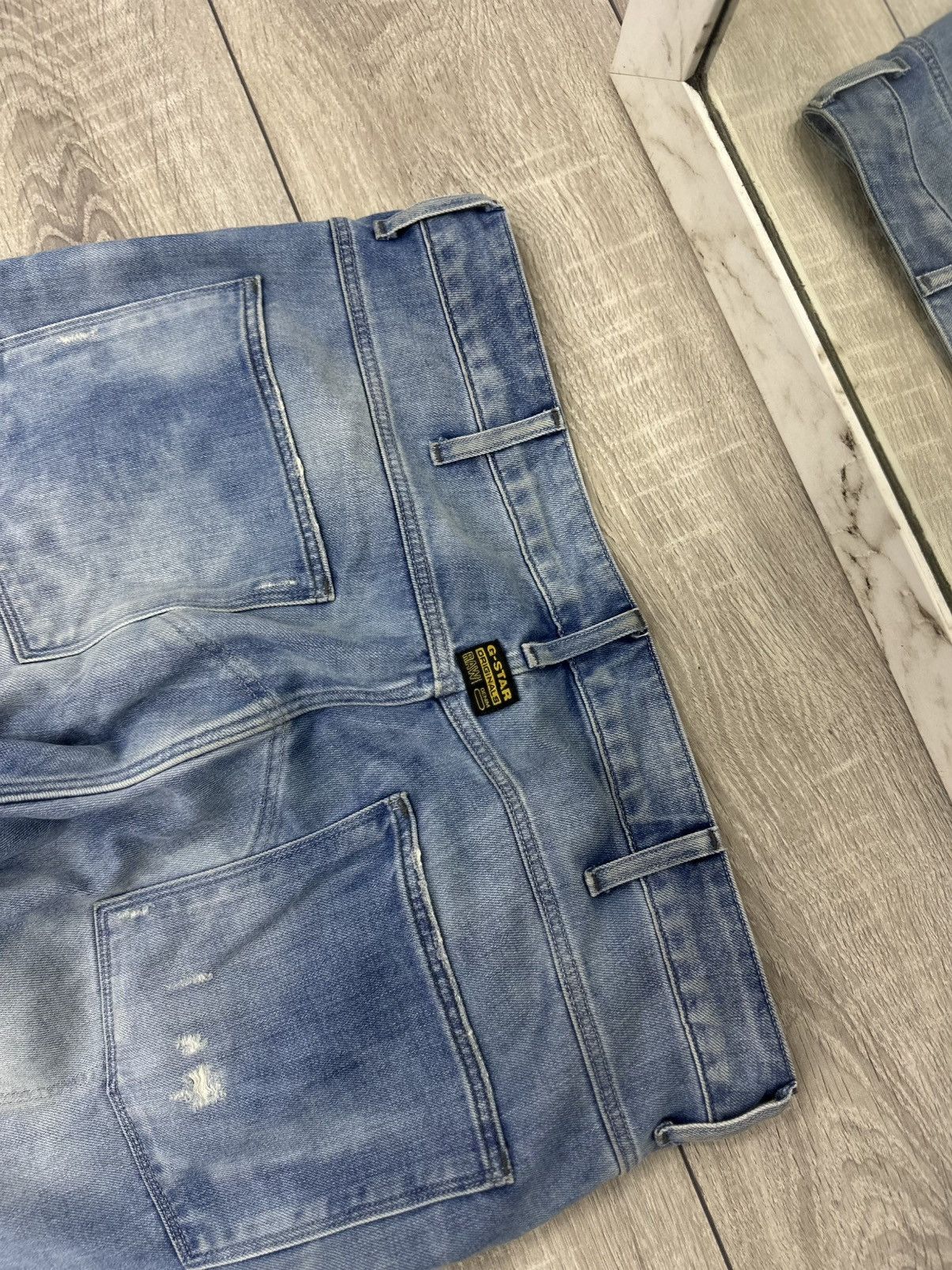 G-Star G-Star Raw Vintage Distressed Y2K Opium Avantgarde Jeans Size US 34 / EU 50 - 5 Thumbnail