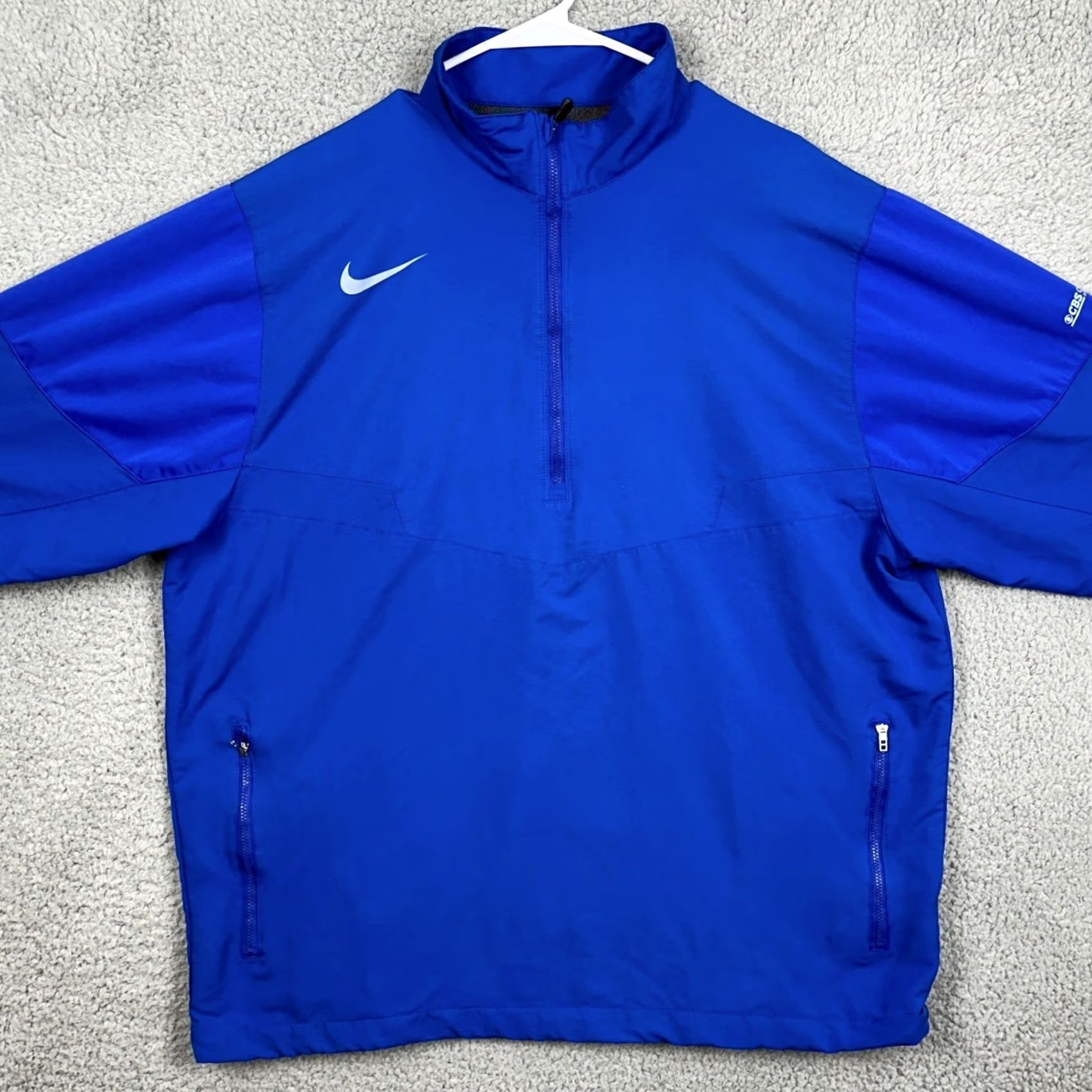 Nike Nike Golf Jacket Pullover Men XL Blue 1/4 Zip Long Sleeve Swoosh Outdoor Activewear Size US XL / EU 56 / 4 - 3 Thumbnail