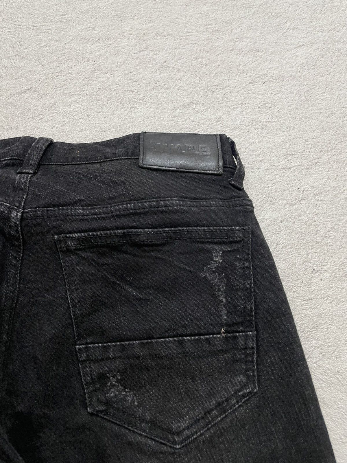 Japanese Brand Jambange Distressed Washed Black Jeans y2k Size US 30 / EU 46 - 9 Thumbnail