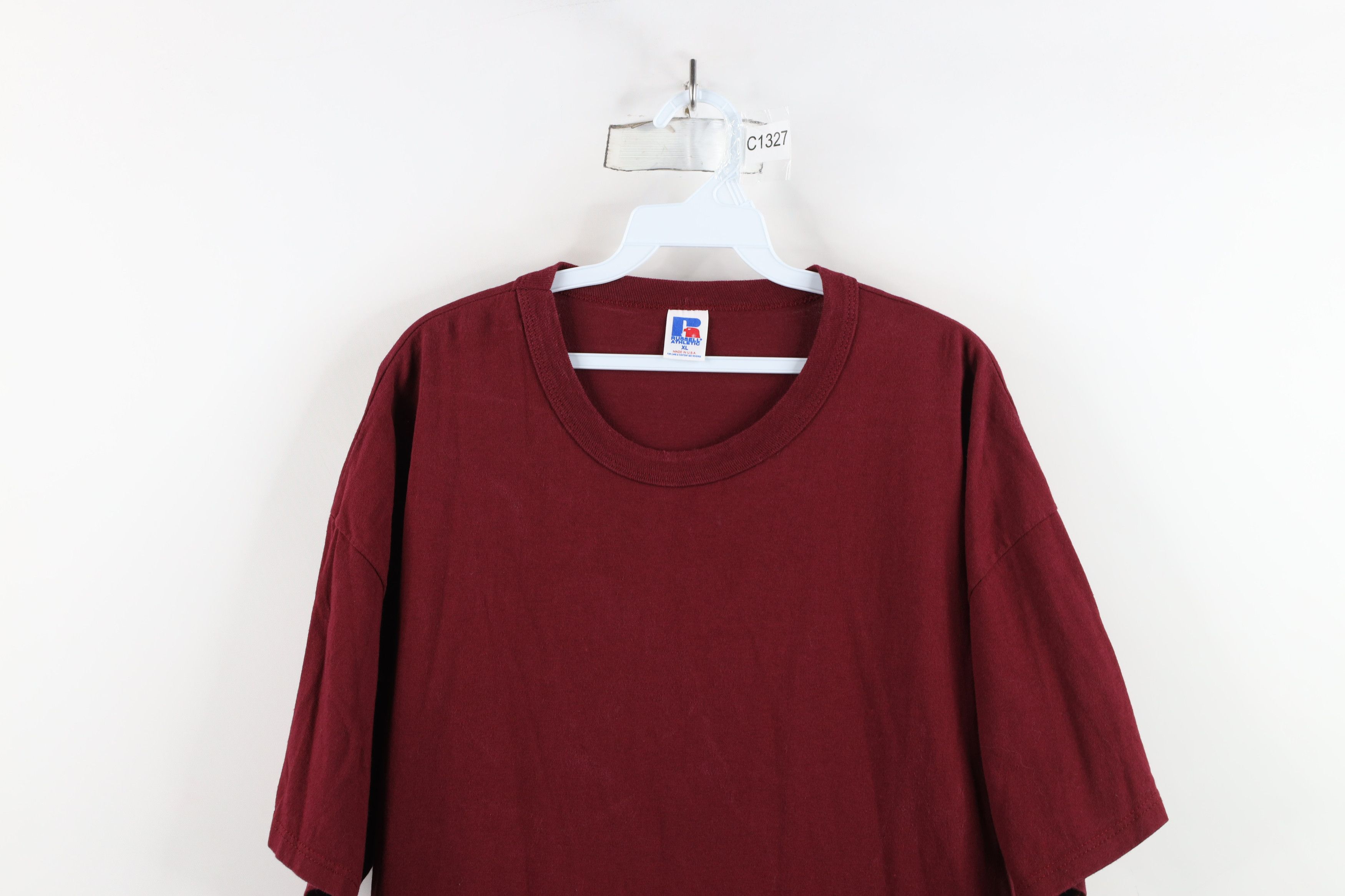 Russell Athletic × Vintage Vintage 90s Russell Athletic Short Sleeve T-Shirt Cotton USA Size US XL / EU 56 / 4 - 2 Thumbnail