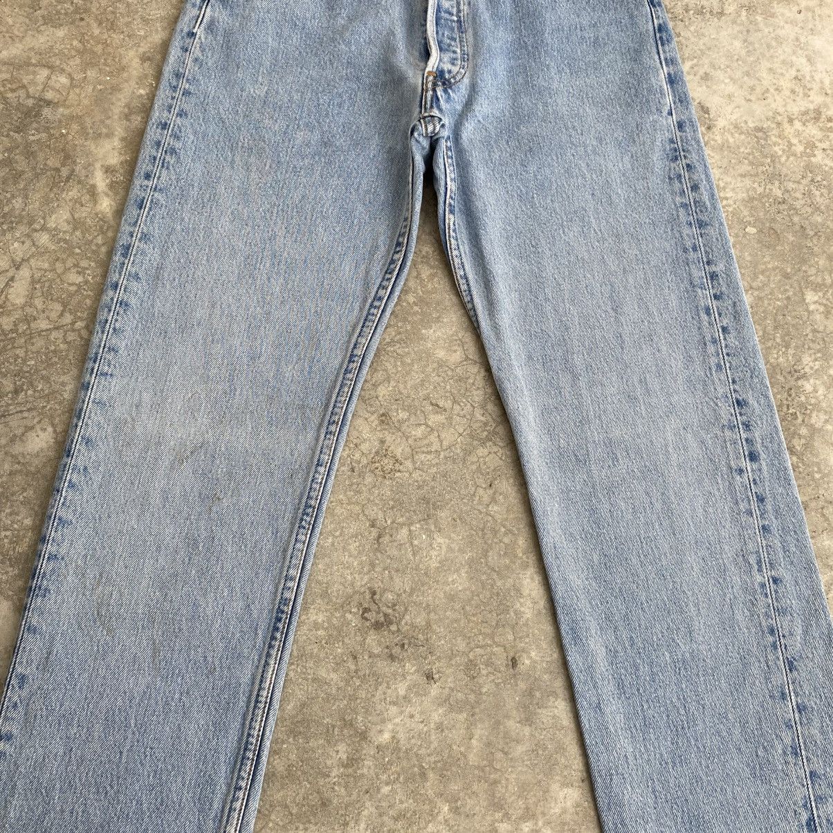 Levi's Vintage 90’s Levis 501 Faded Stonewashed Blue Denim Jeans Size US 28 / EU 44 - 4 Thumbnail