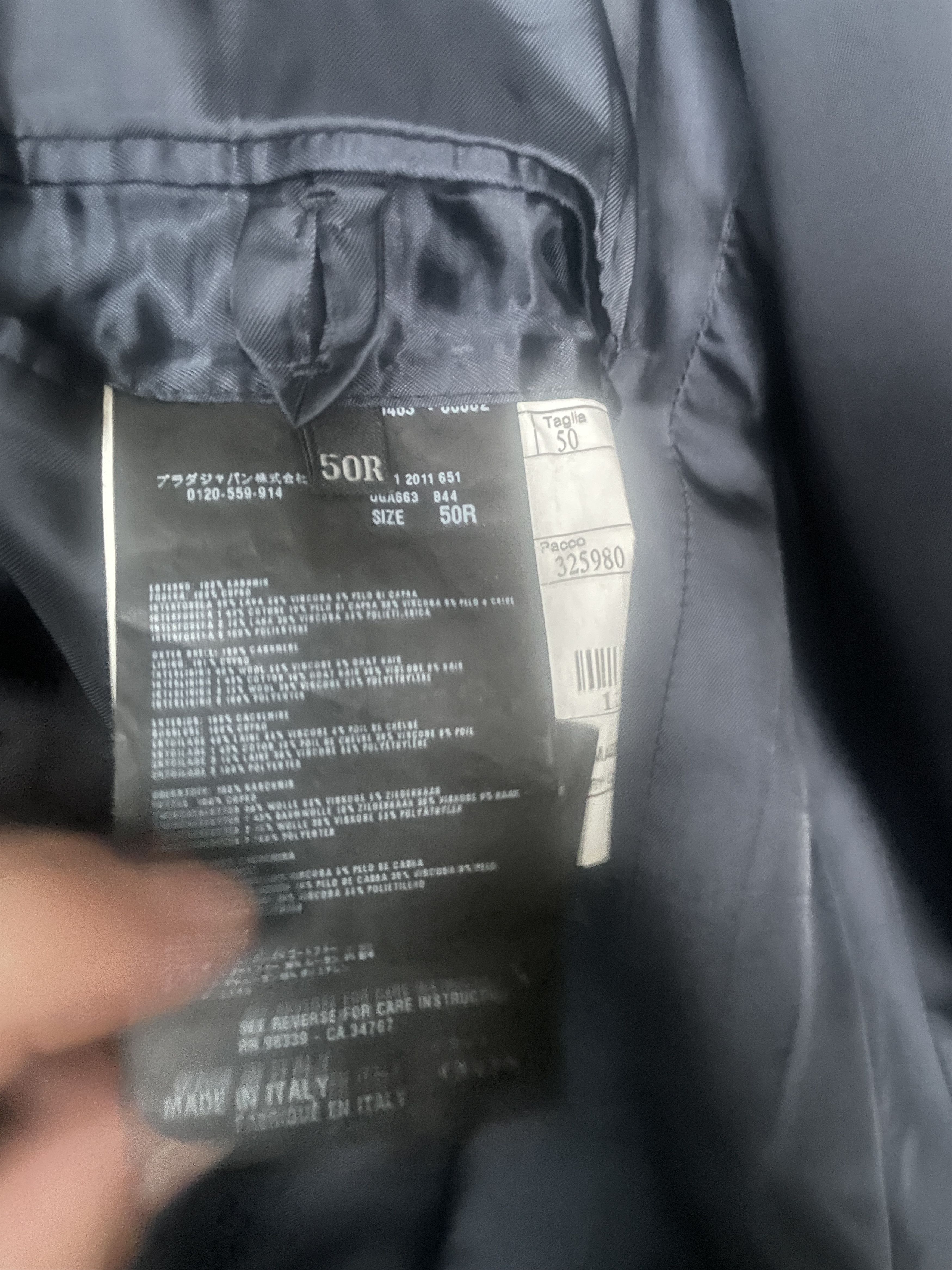 Prada Prada Cashmere Blazer Size 50R - 7 Thumbnail