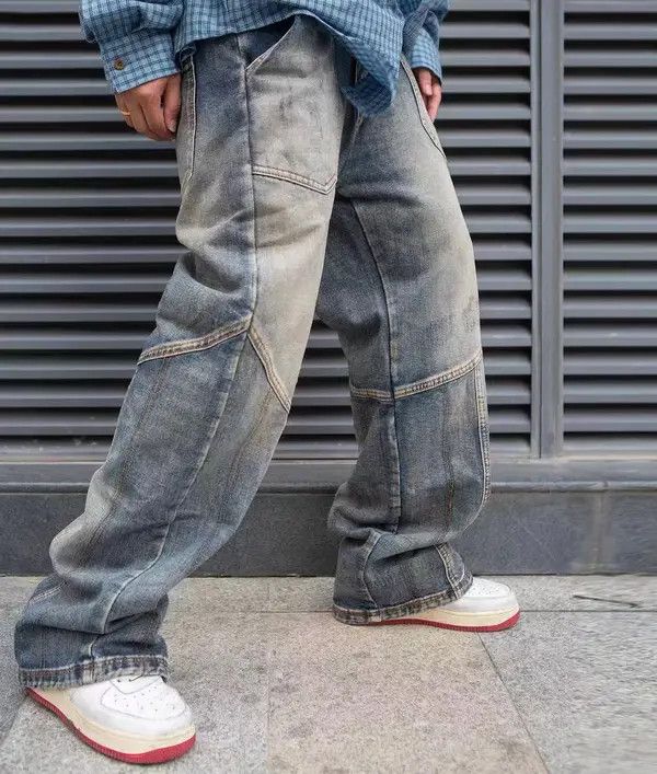 Japanese Brand VIBE Street vintage washed grunge heavyweight jeans Size US 32 / EU 48 - 4 Thumbnail