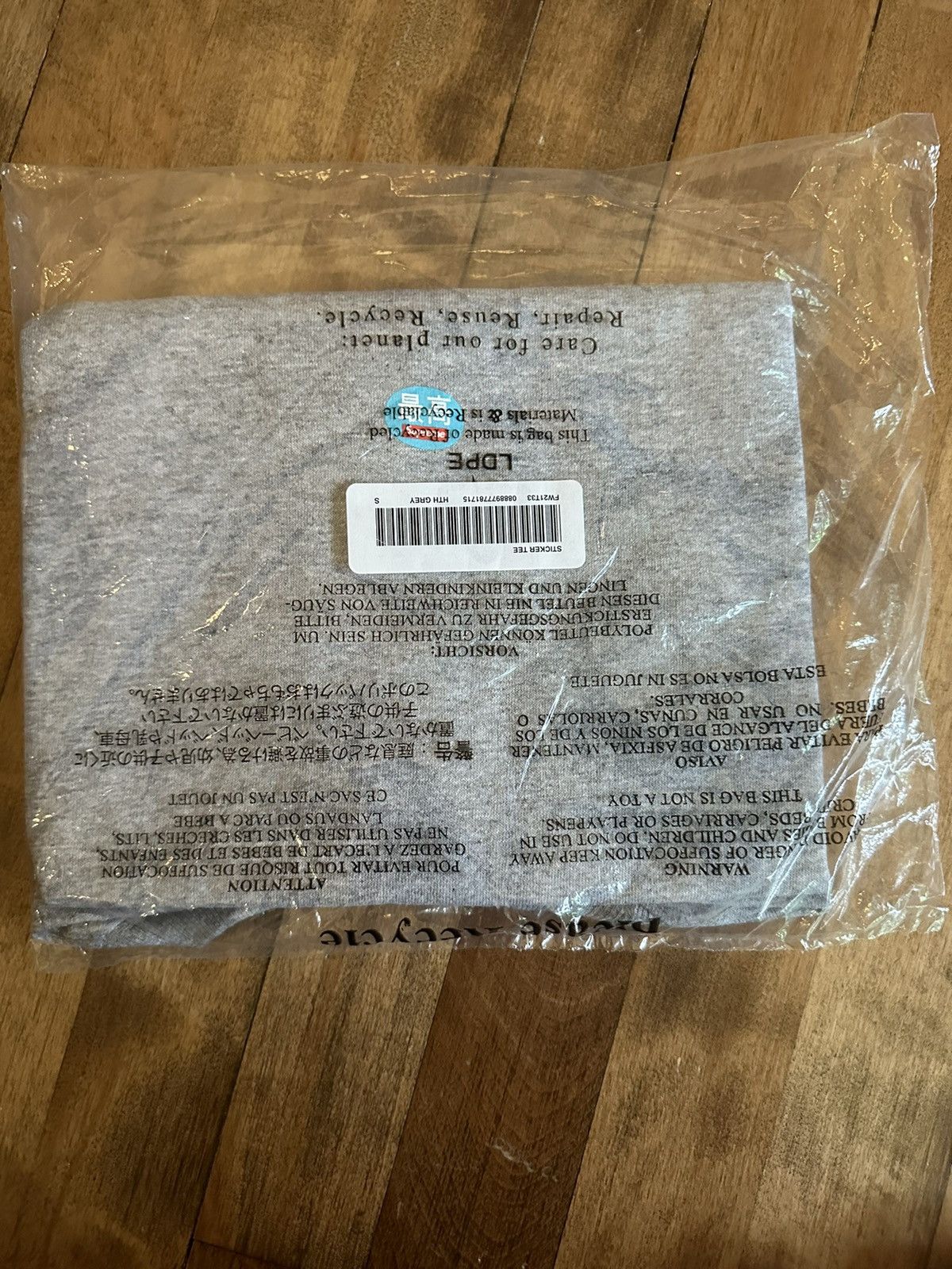 Supreme Supreme Sticker Tee Gray Small Size US S / EU 44-46 / 1 - 2 Thumbnail