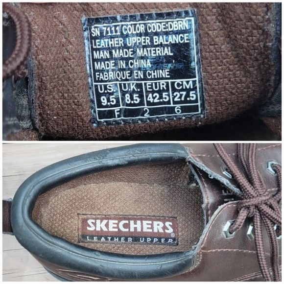 SKECHERS Vintage 90s y2k Skechers Bratz Brown Leather Chunky Heel Oxf Size US 9.5 / EU 42-43 - 8 Thumbnail