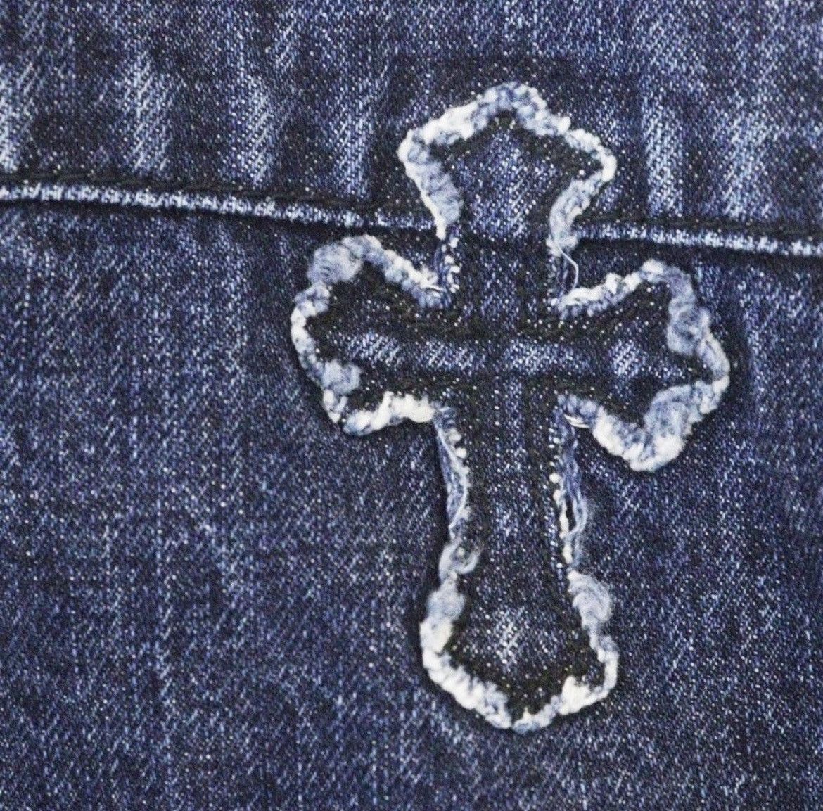 Chrome Hearts Chrome Hearts Looseend Denim Cross Patch Shirt Size US XL / EU 56 / 4 - 4 Thumbnail
