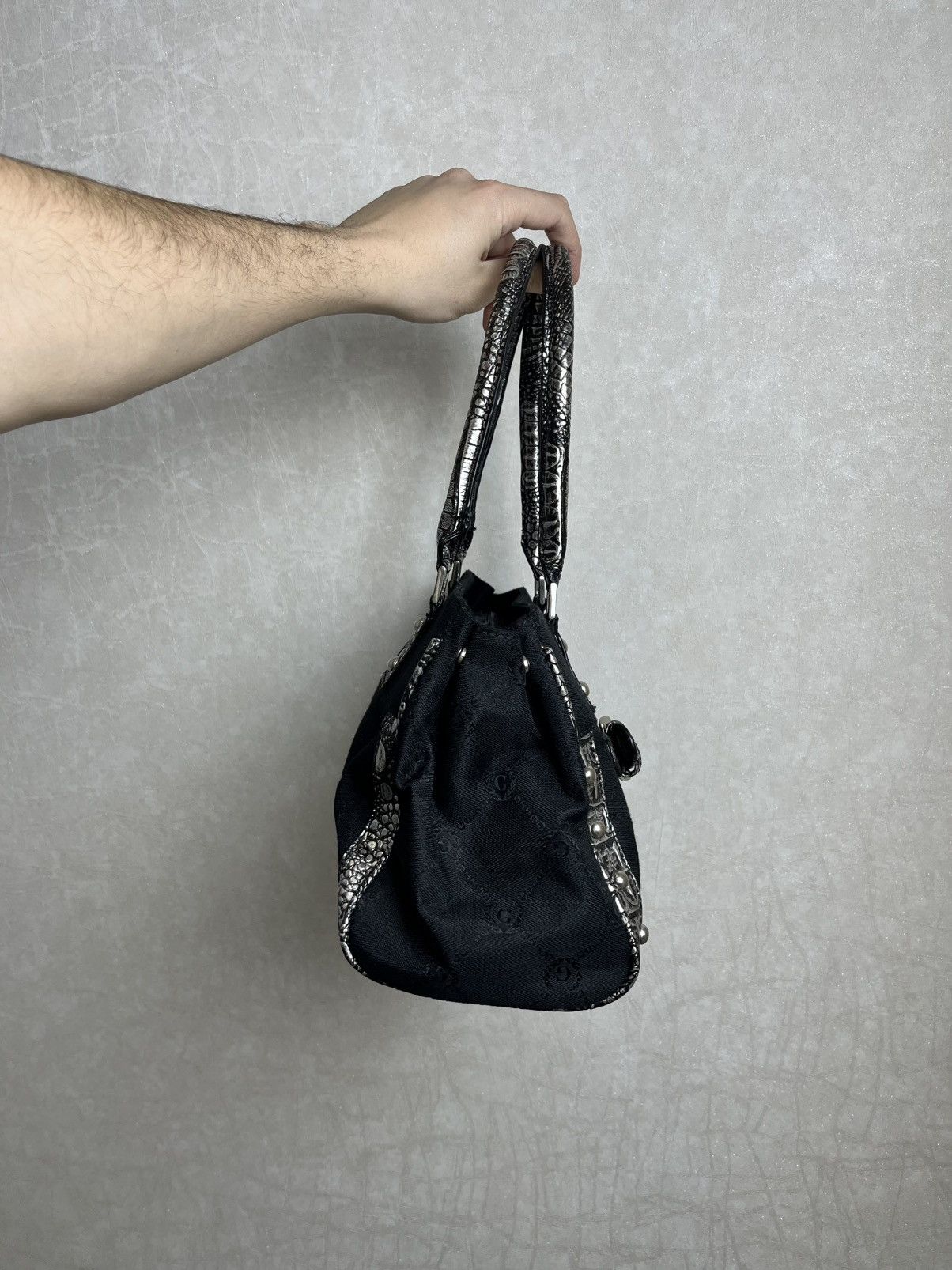Japanese Brand Vintage Guess Style Y2K Buckle Logo Handle Bag 90s Size ONE SIZE - 2 Thumbnail