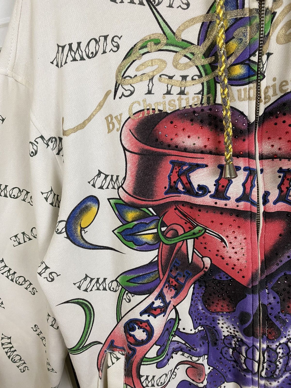 Ed Hardy × Vintage Vintage Ed Hardy By Christian Audigier Hoodies Size US M / EU 48-50 / 2 - 6 Thumbnail