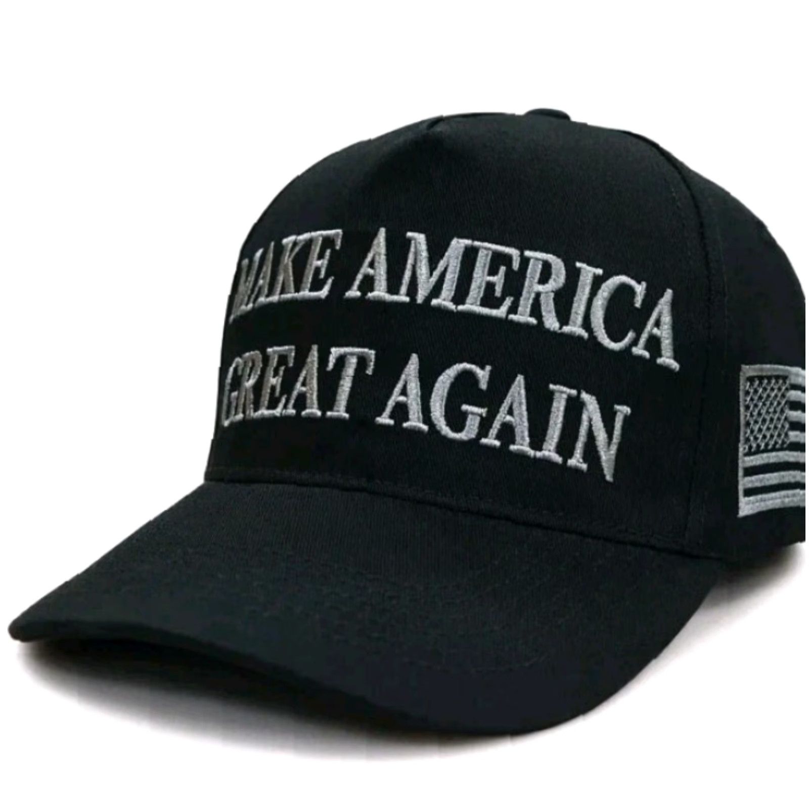 Greats Trump Hat Unisex Baseball Cap Adjustable Black Cotton MAGA 45-47 USA Patriotic Mens Womens Size ONE SIZE - 3 Thumbnail