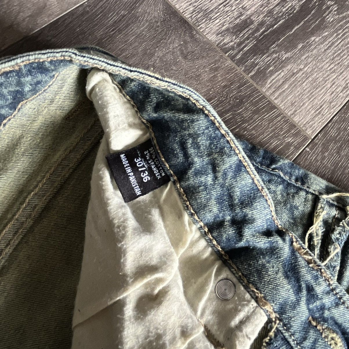 Vintage Vintage Style Octagon Distressed Stack Denim Jeans 30x36 Size US 30 / EU 46 - 11 Thumbnail