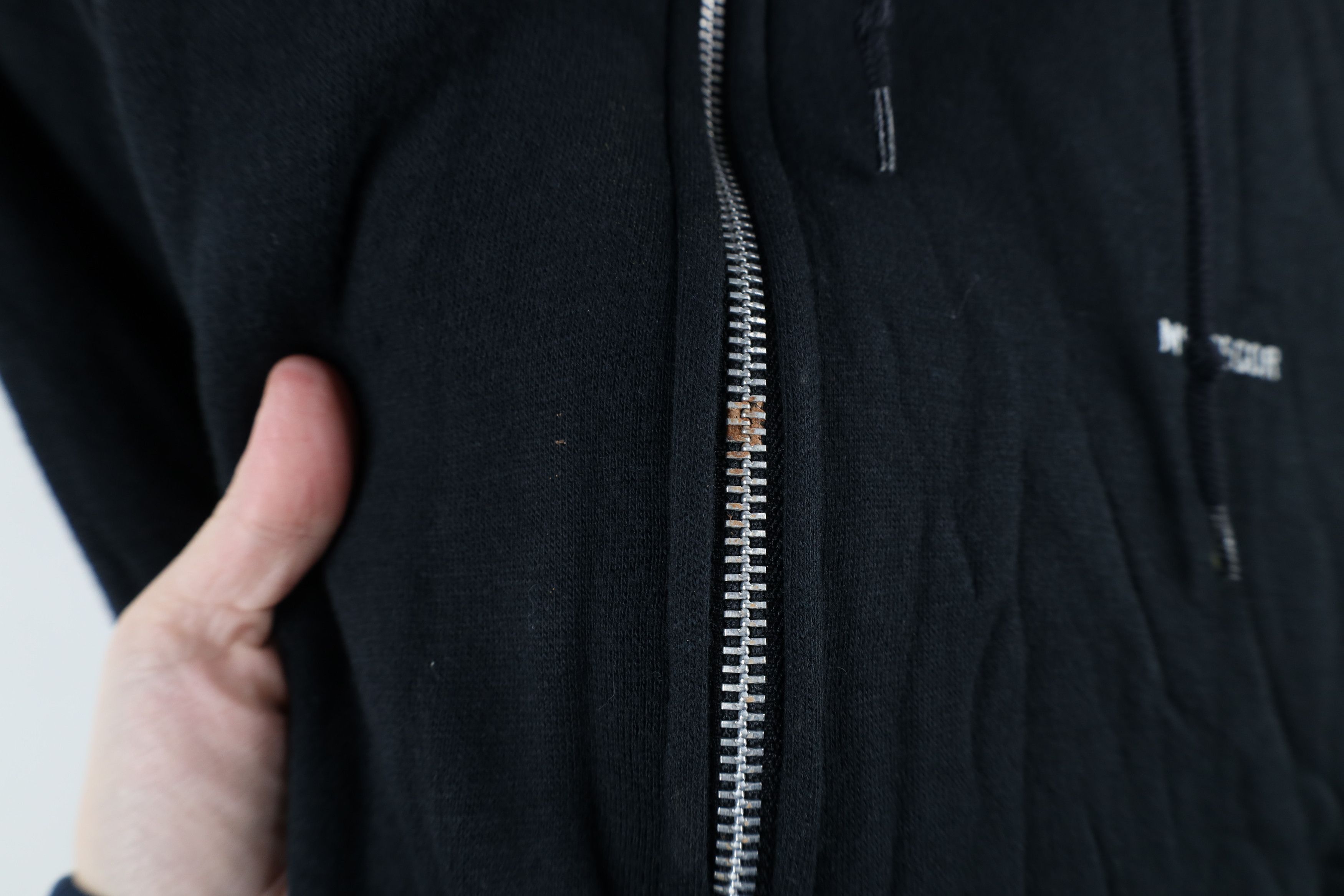 Vintage Vintage 80s 90s Streetwear Lined Blank Zip Hoodie Black Size US L / EU 52-54 / 3 - 6 Thumbnail